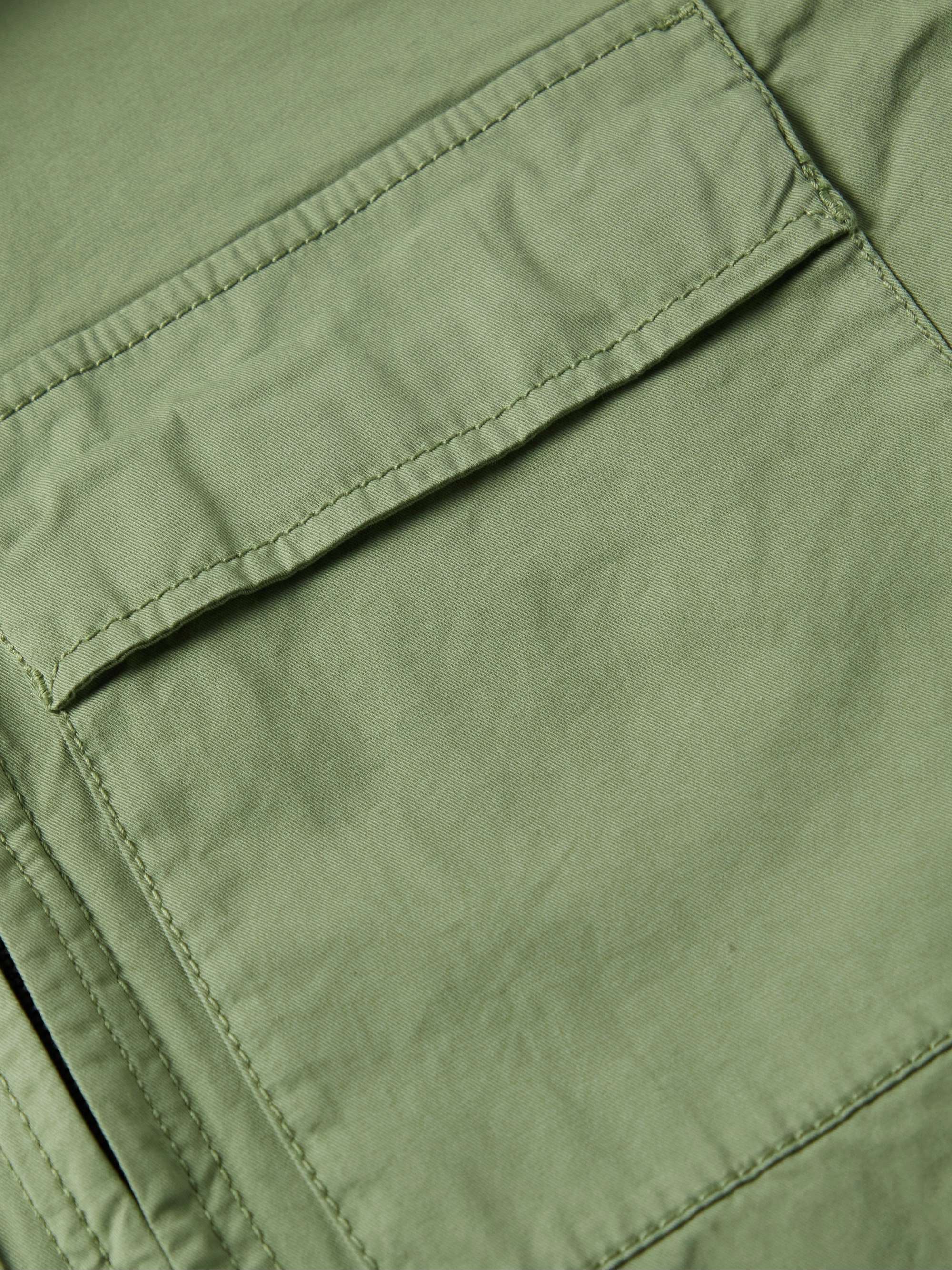 STONE ISLAND Logo-Appliquéd Cotton-Blend Twill Overshirt