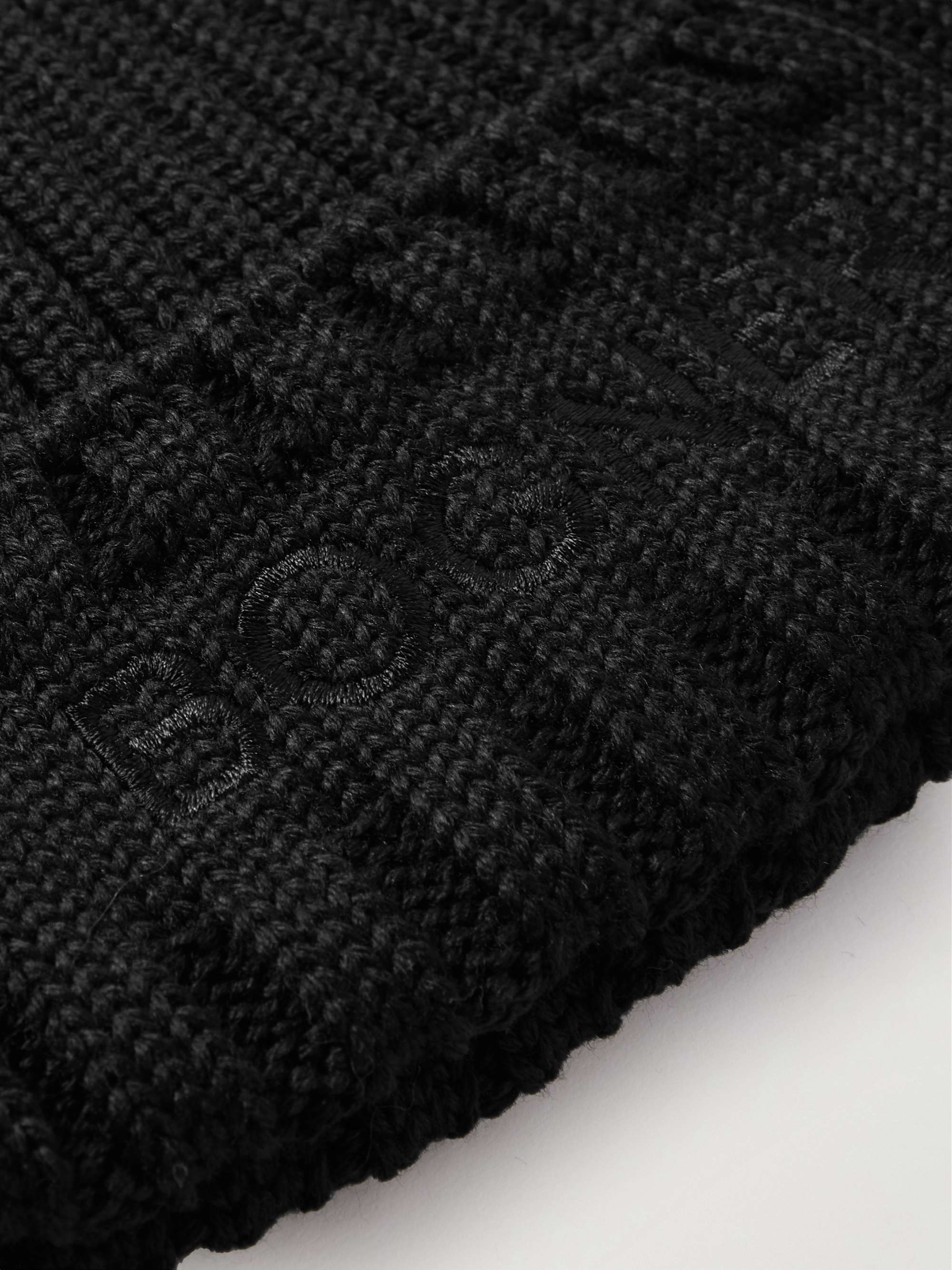 BOGNER Conrad Logo-Embroidered Ribbed Virgin Wool-Blend Beanie