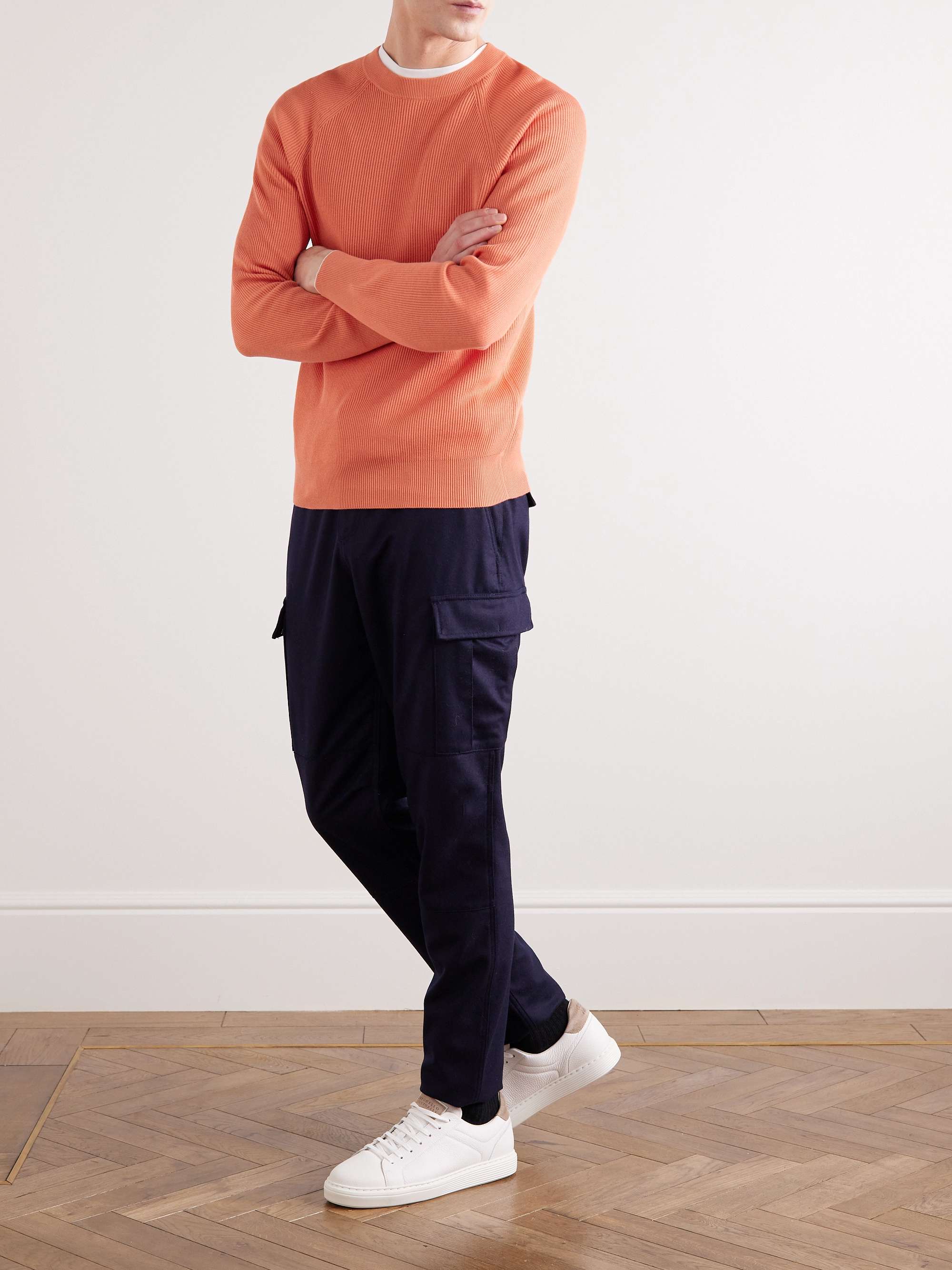 BRUNELLO CUCINELLI Ribbed Cotton Sweater