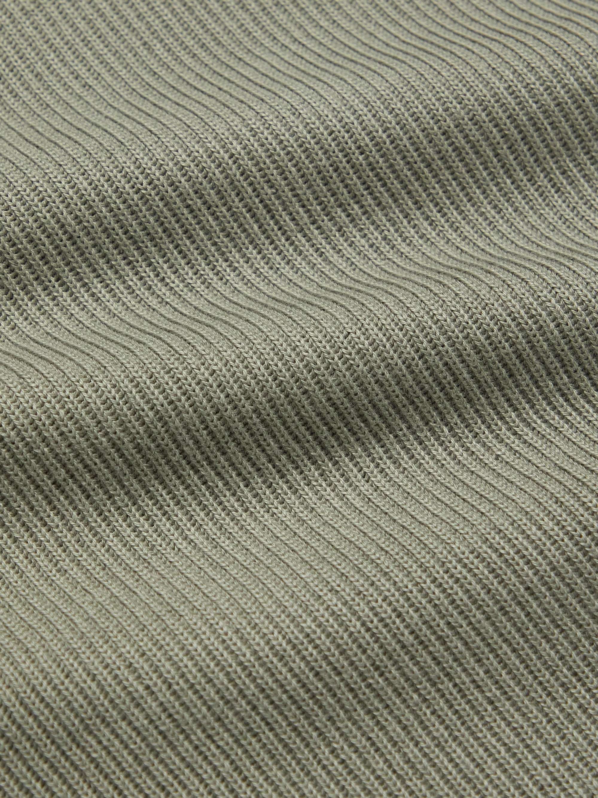 BRUNELLO CUCINELLI Ribbed Cotton Half-Zip Sweater