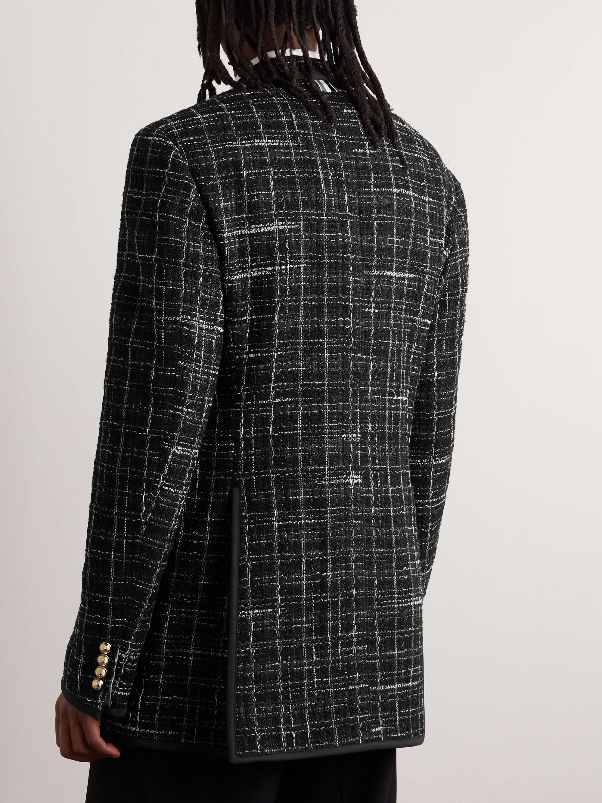 THOM BROWNE Checked Tweed Blazer