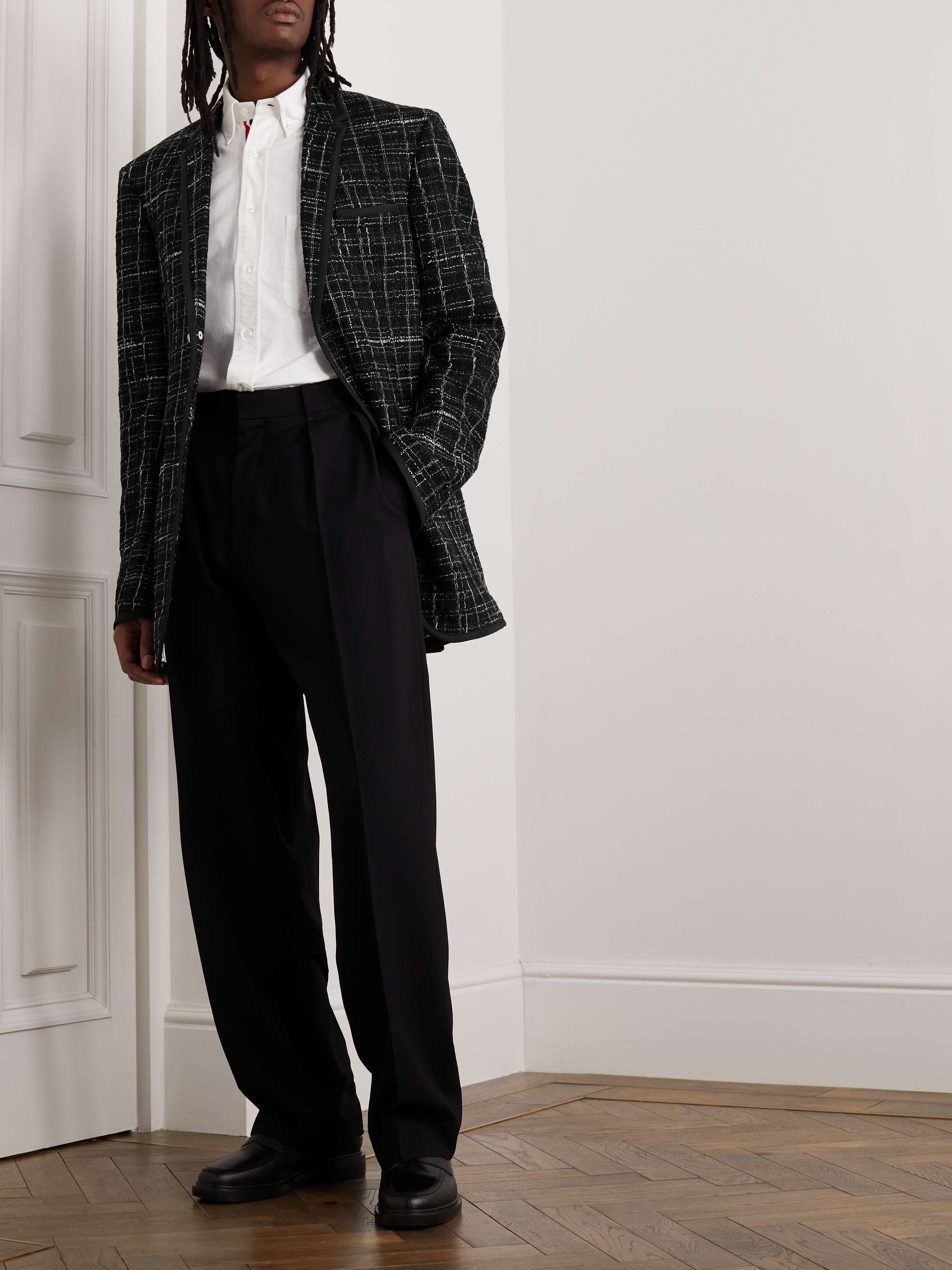THOM BROWNE Checked Tweed Blazer