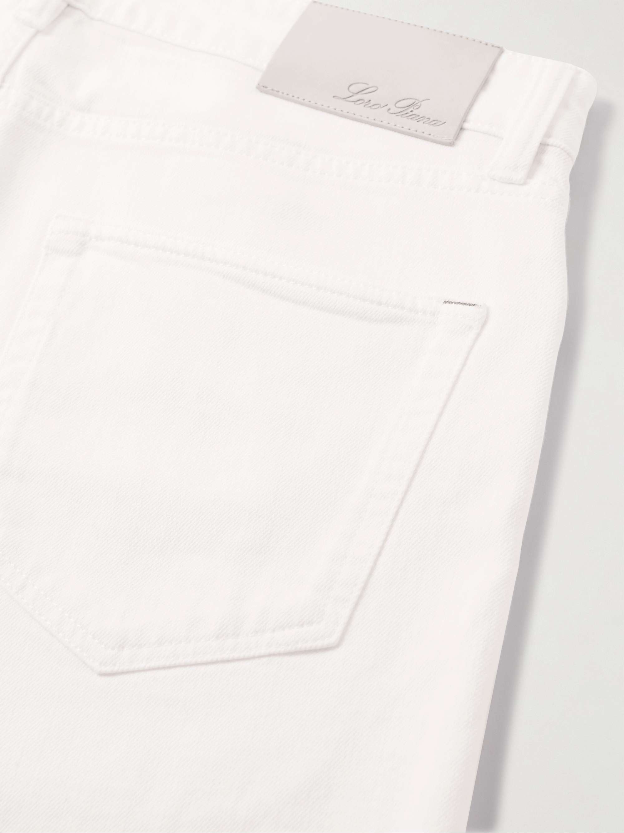 LORO PIANA Quarona Slim-Fit Stretch-Cotton Twill Trousers