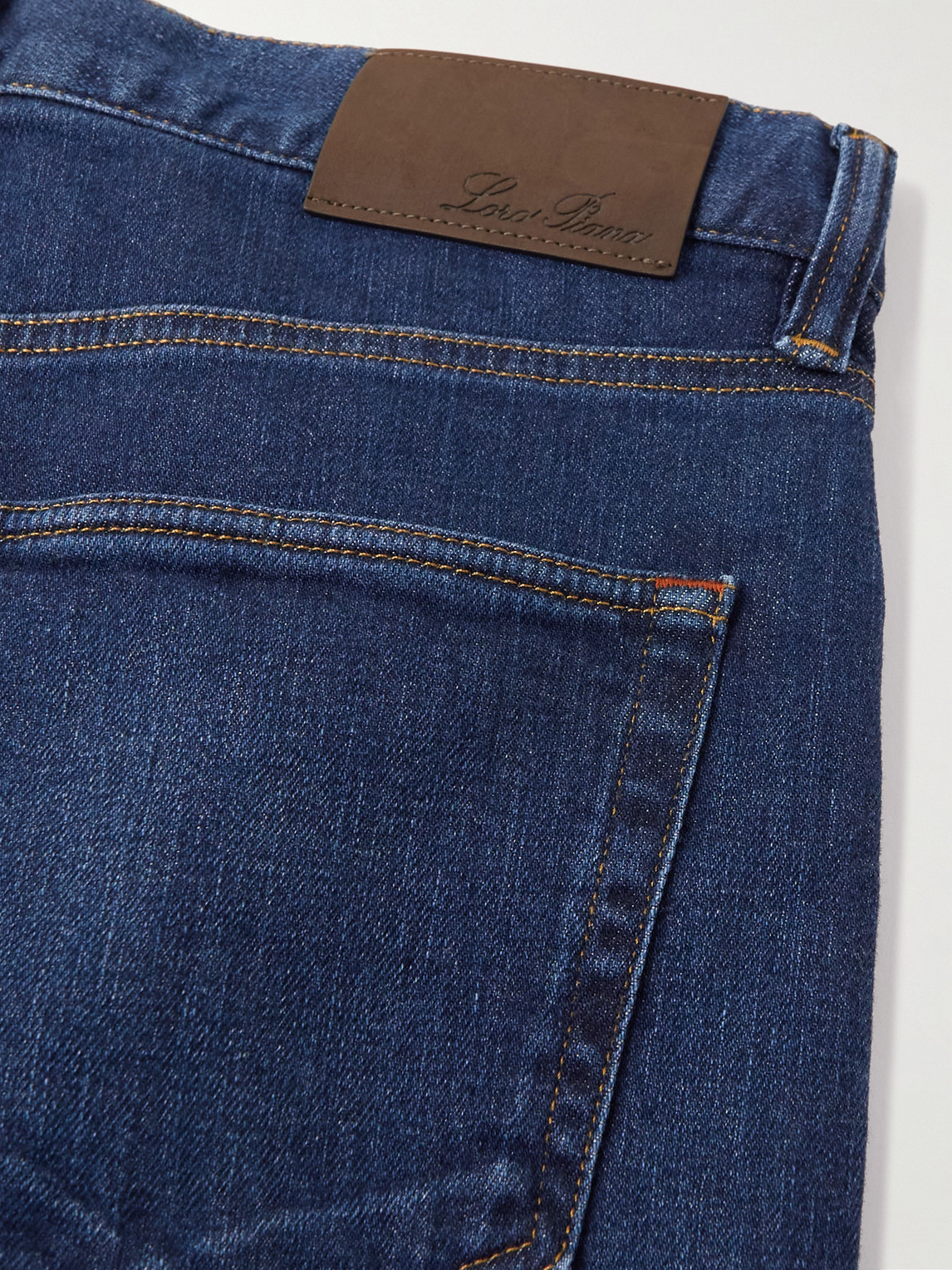 Shop Loro Piana Slim-fit Jeans In Blue