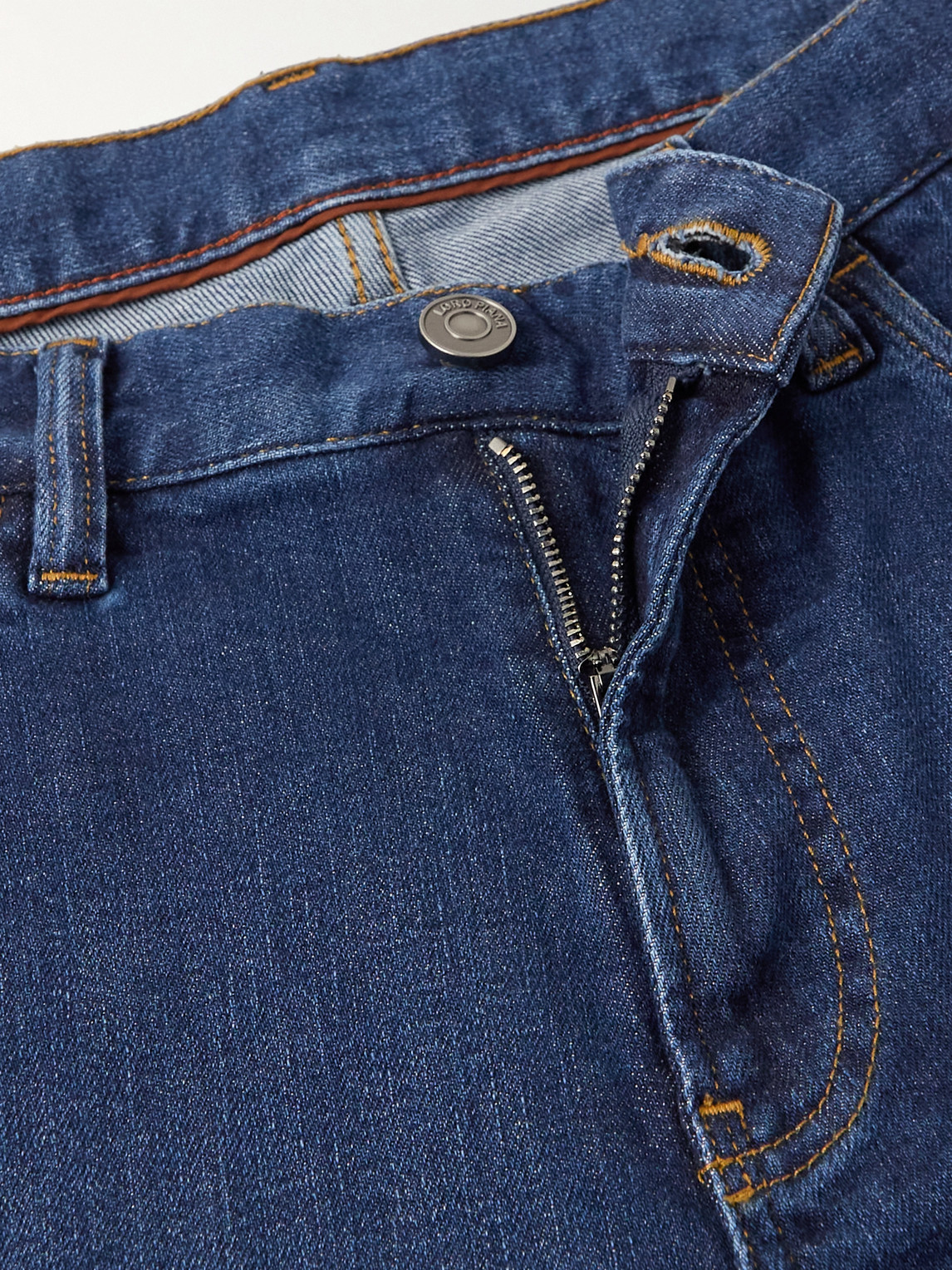 Shop Loro Piana Slim-fit Jeans In Blue