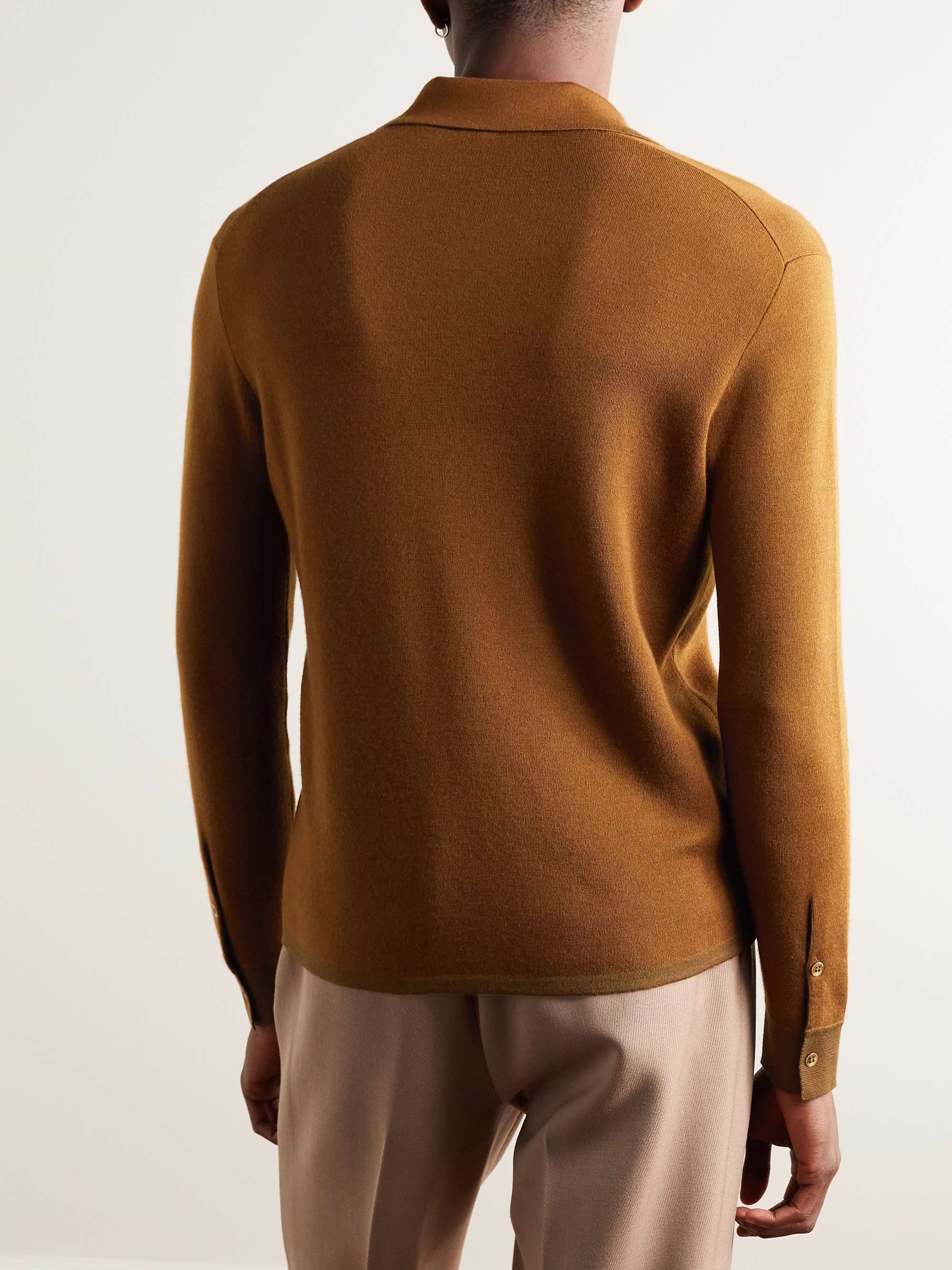 LORO PIANA Cashmere and Silk-Blend Polo Shirt