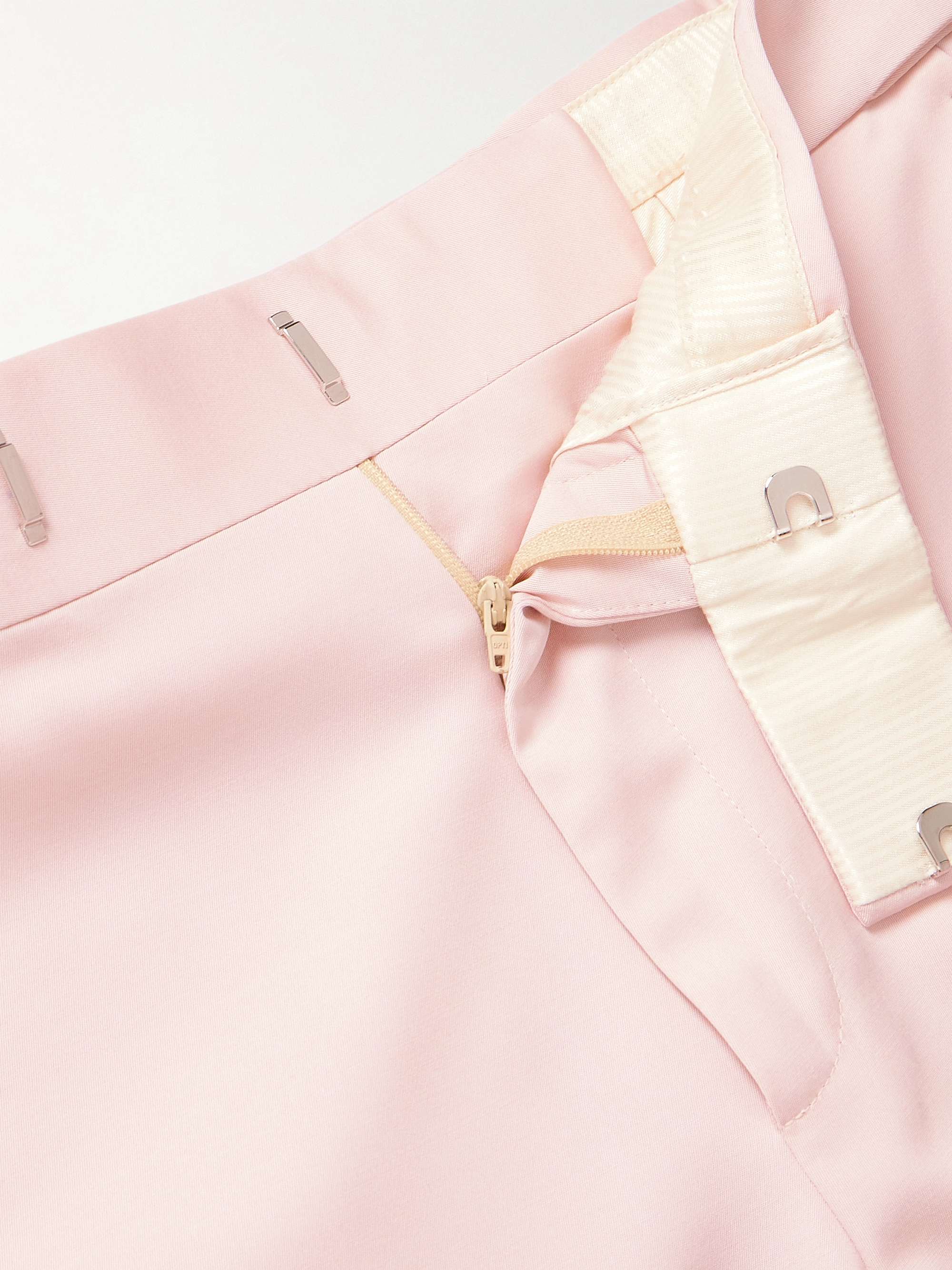 TOM FORD Austin Straight-Leg Pleated Cady Suit Trousers