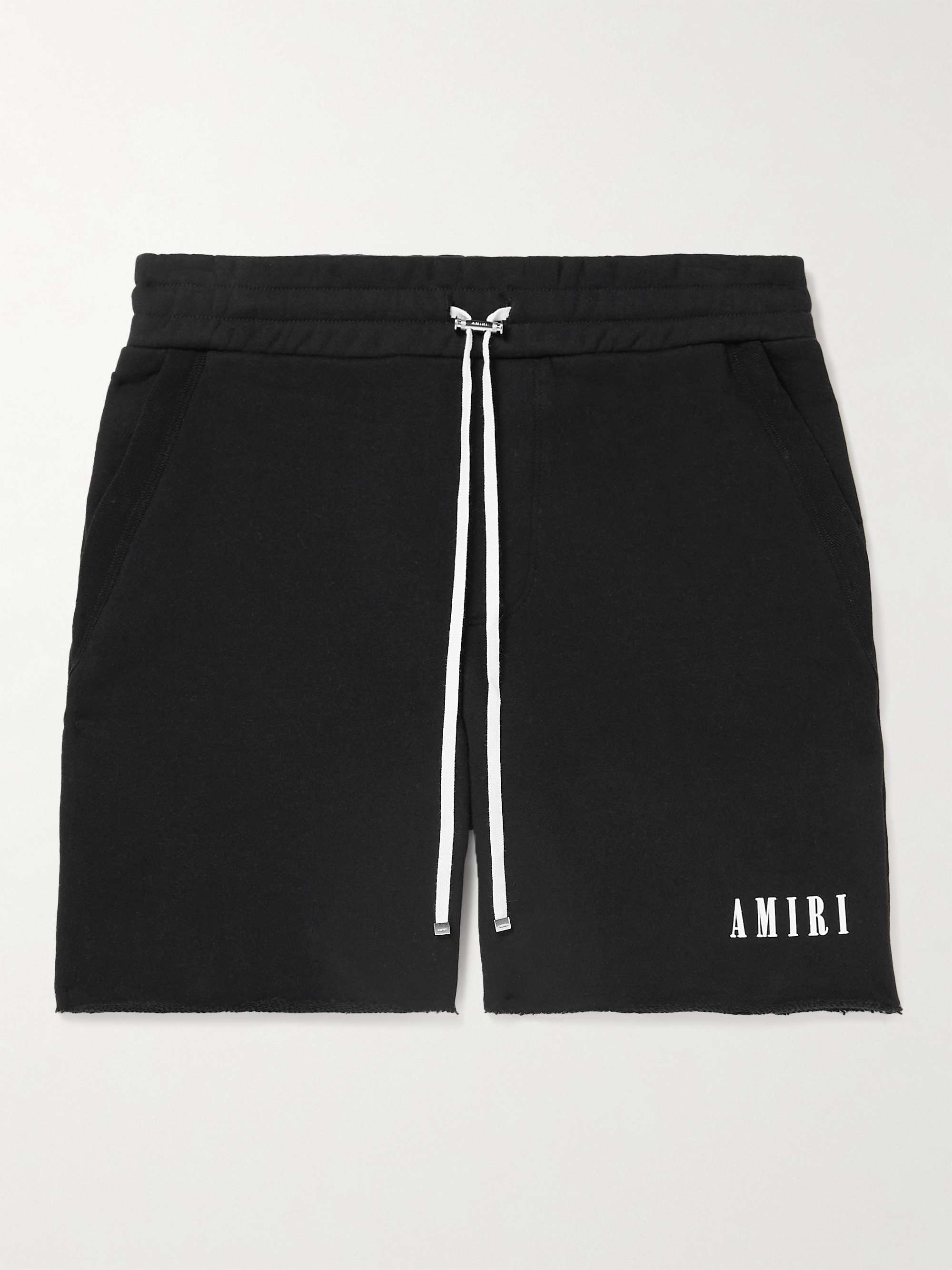 AMIRI Straight-Leg Logo-Print Cotton-Jersey Shorts