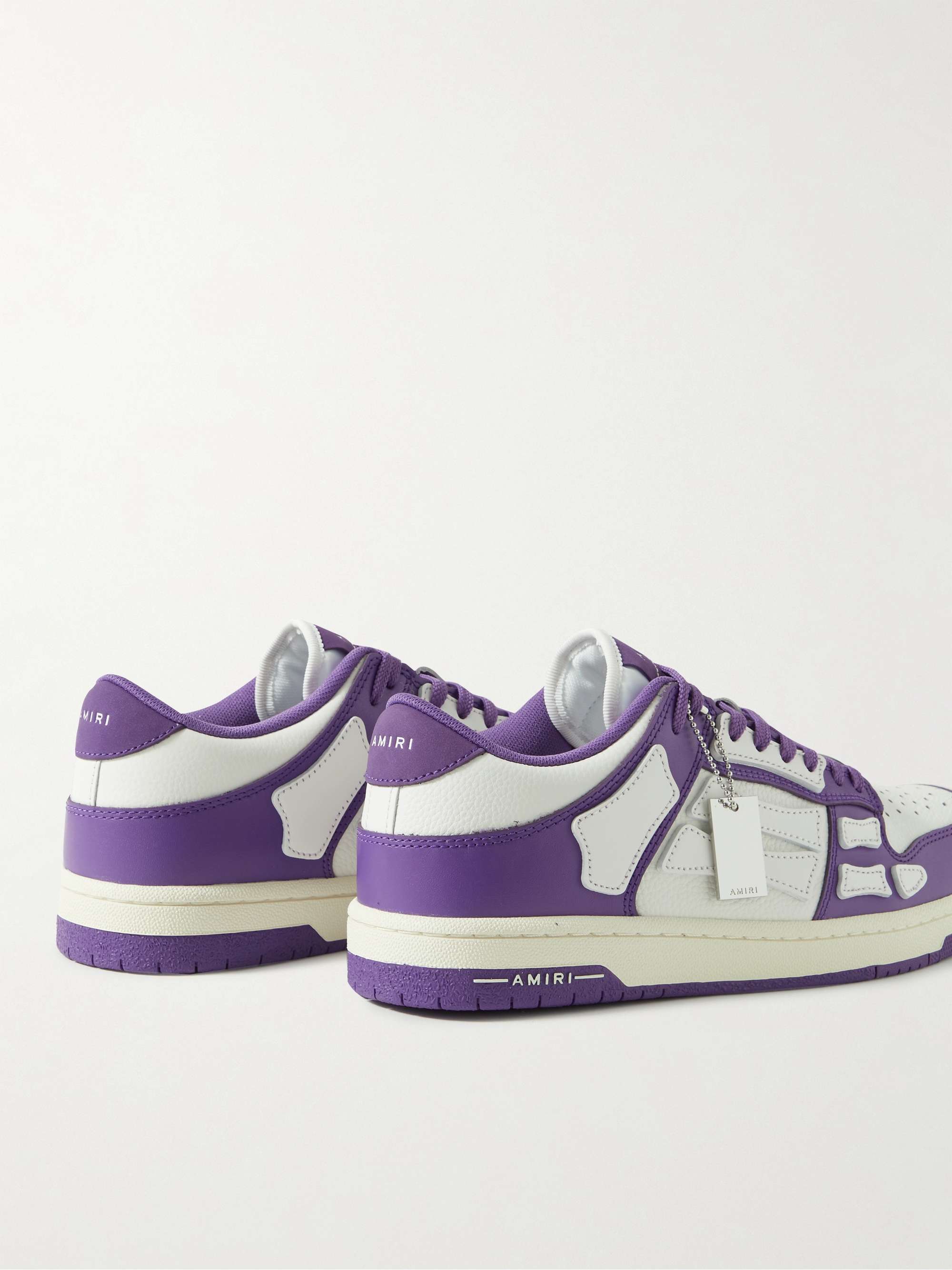 AMIRI Skel-Top Colour-Block Leather Sneakers