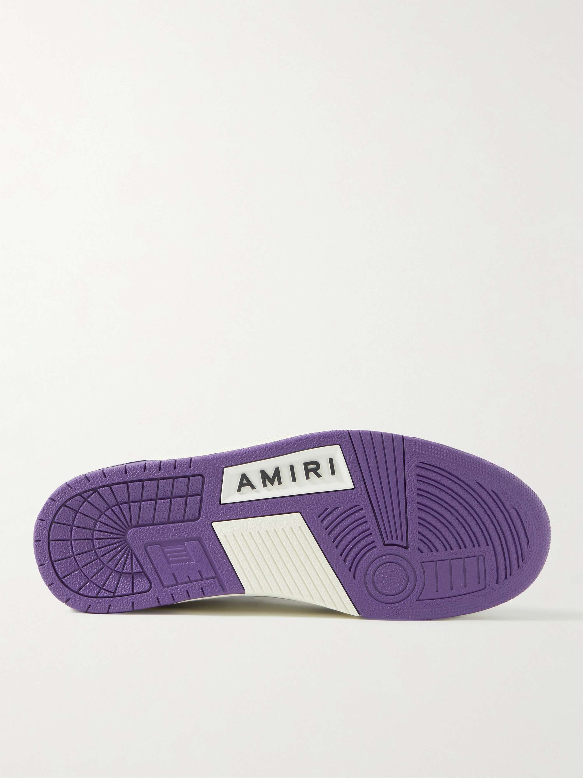 AMIRI Skel-Top Colour-Block Leather Sneakers