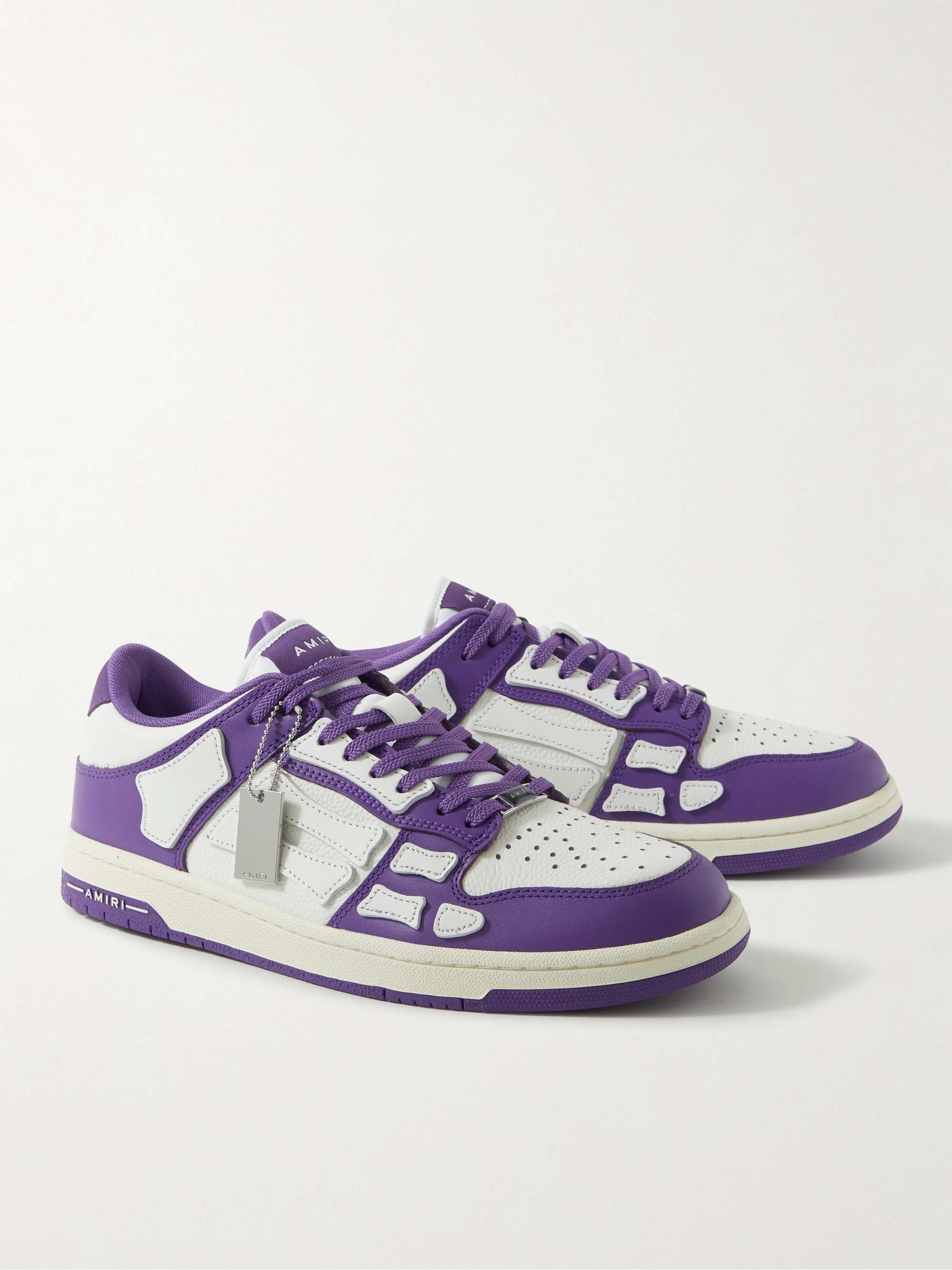 AMIRI Skel-Top Colour-Block Leather Sneakers