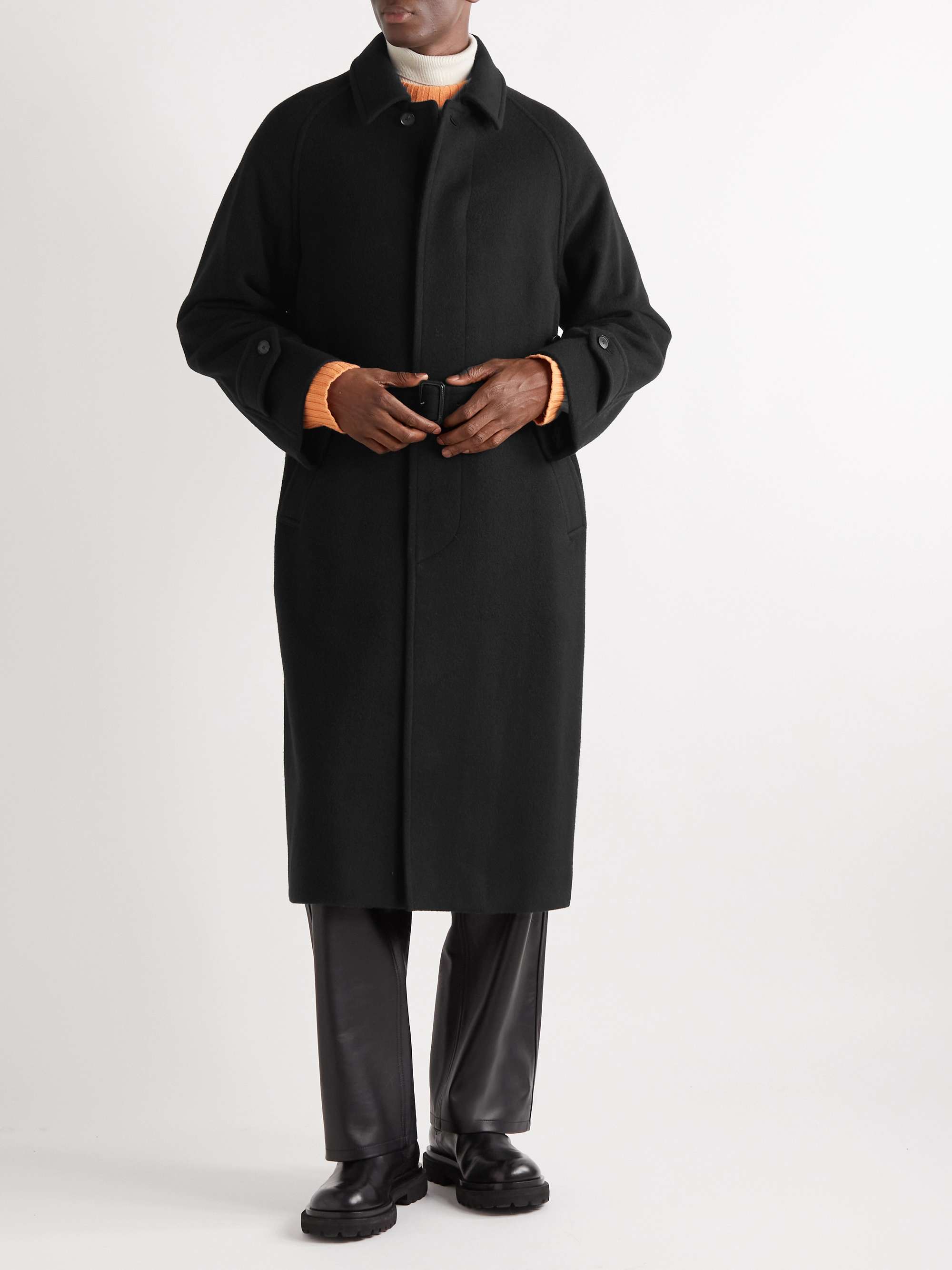 AURALEE Belted Wool and Cashmere-Blend Coat | MR PORTER