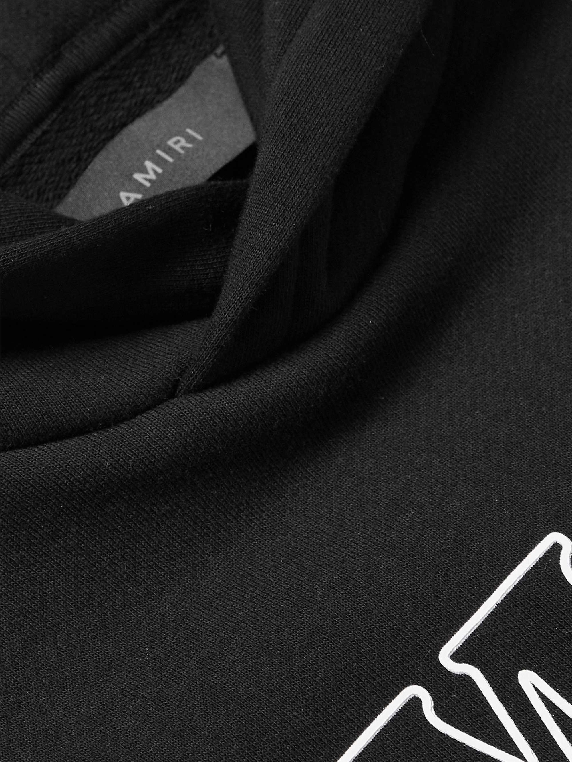AMIRI Zoltar Logo-Print Cotton-Jersey Hoodie