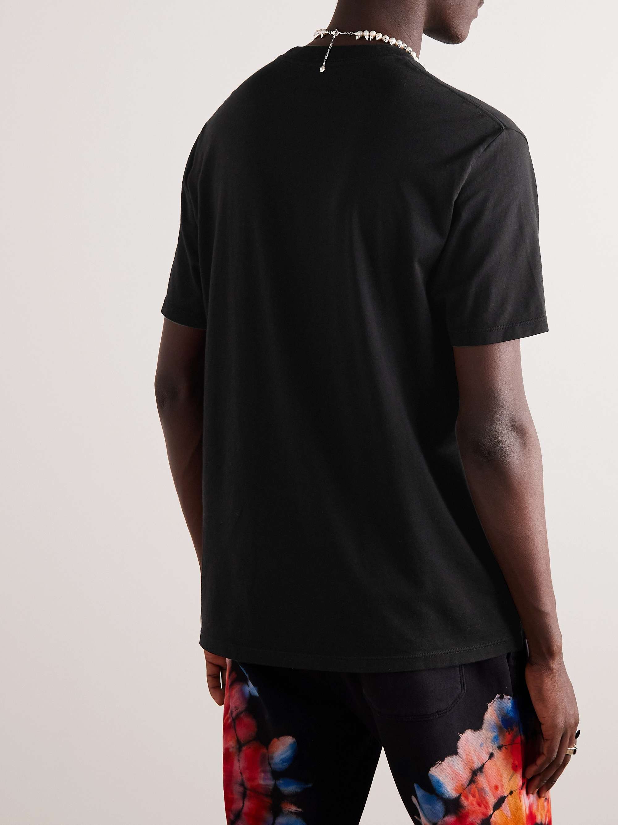 AMIRI Logo-Appliquéd Cotton-Jersey T-Shirt