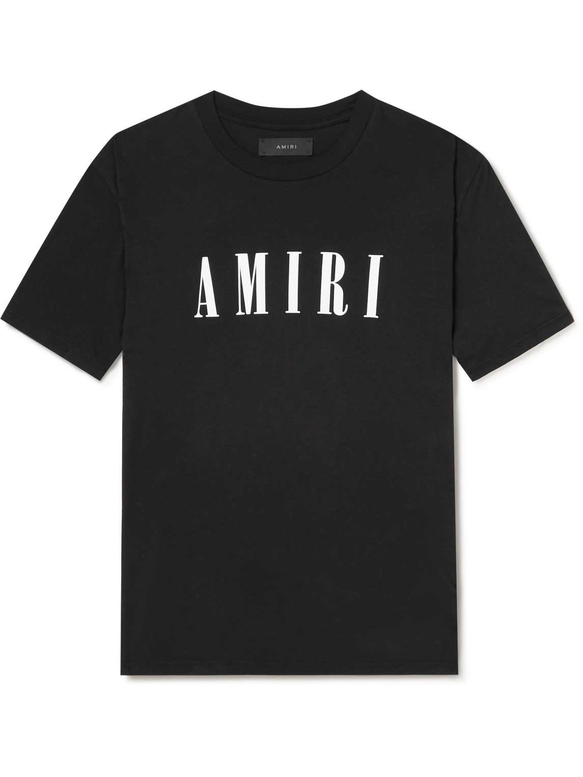 Amiri Cotton T-shirt With Logo Print In Black