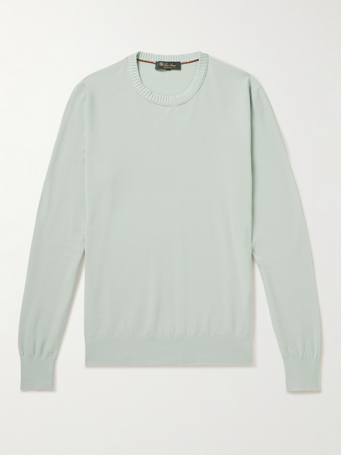 Loro Piana Cotton and Silk-Blend Piqué Sweater - Men