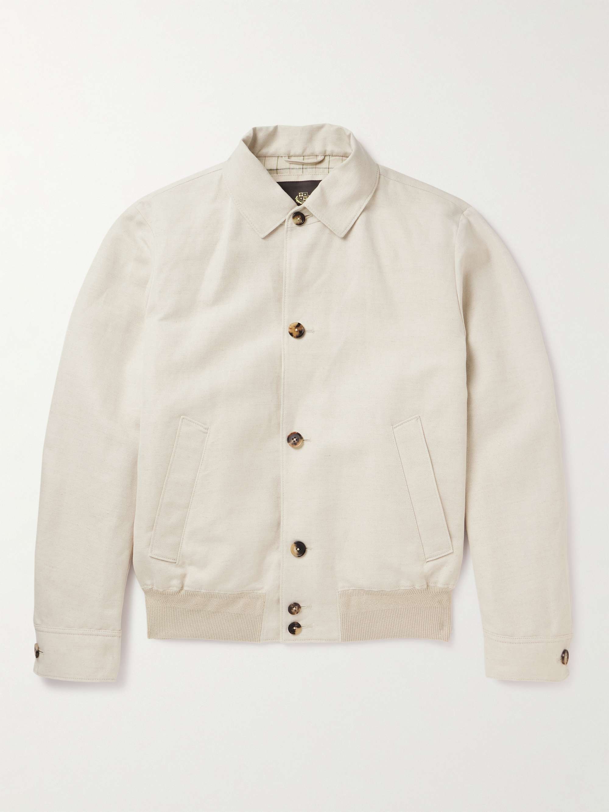 LORO PIANA André Rain System® Linen Bomber Jacket for Men | MR PORTER