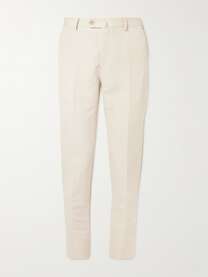 LORO PIANA Straight-Leg Cotton and Linen-Blend Trousers for Men | MR PORTER