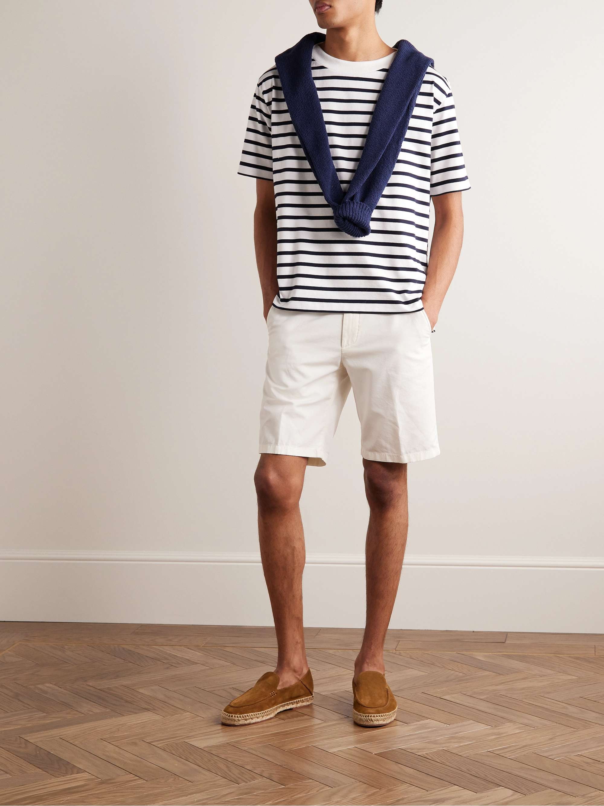 LORO PIANA Striped Cotton-Jersey T-Shirt