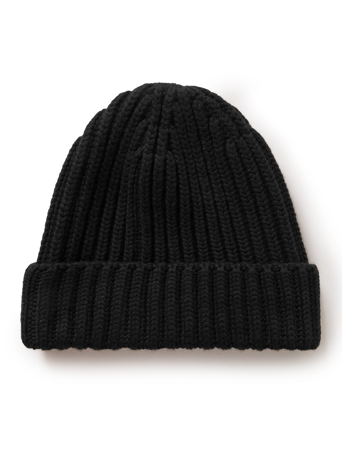 Shop The Row Dibbo Ribbed Cashmere Beanie In Black