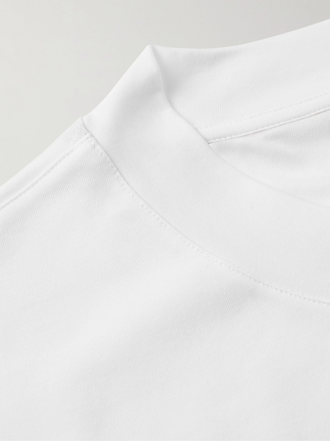 Loro Piana Silk & Cotton Soft Jersey T-shirt In White