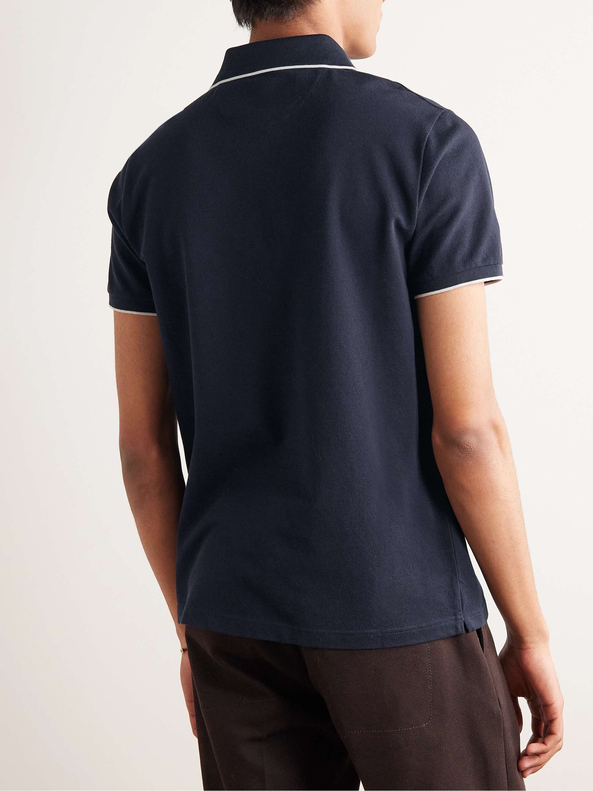 LORO PIANA Regatta Stretch-Cotton Piqué Polo Shirt