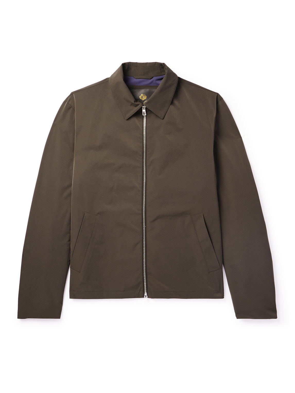 Loro Piana - Maurin Leather-Trimmed Tech-Shell Blouson Jacket - Men - Brown - XL