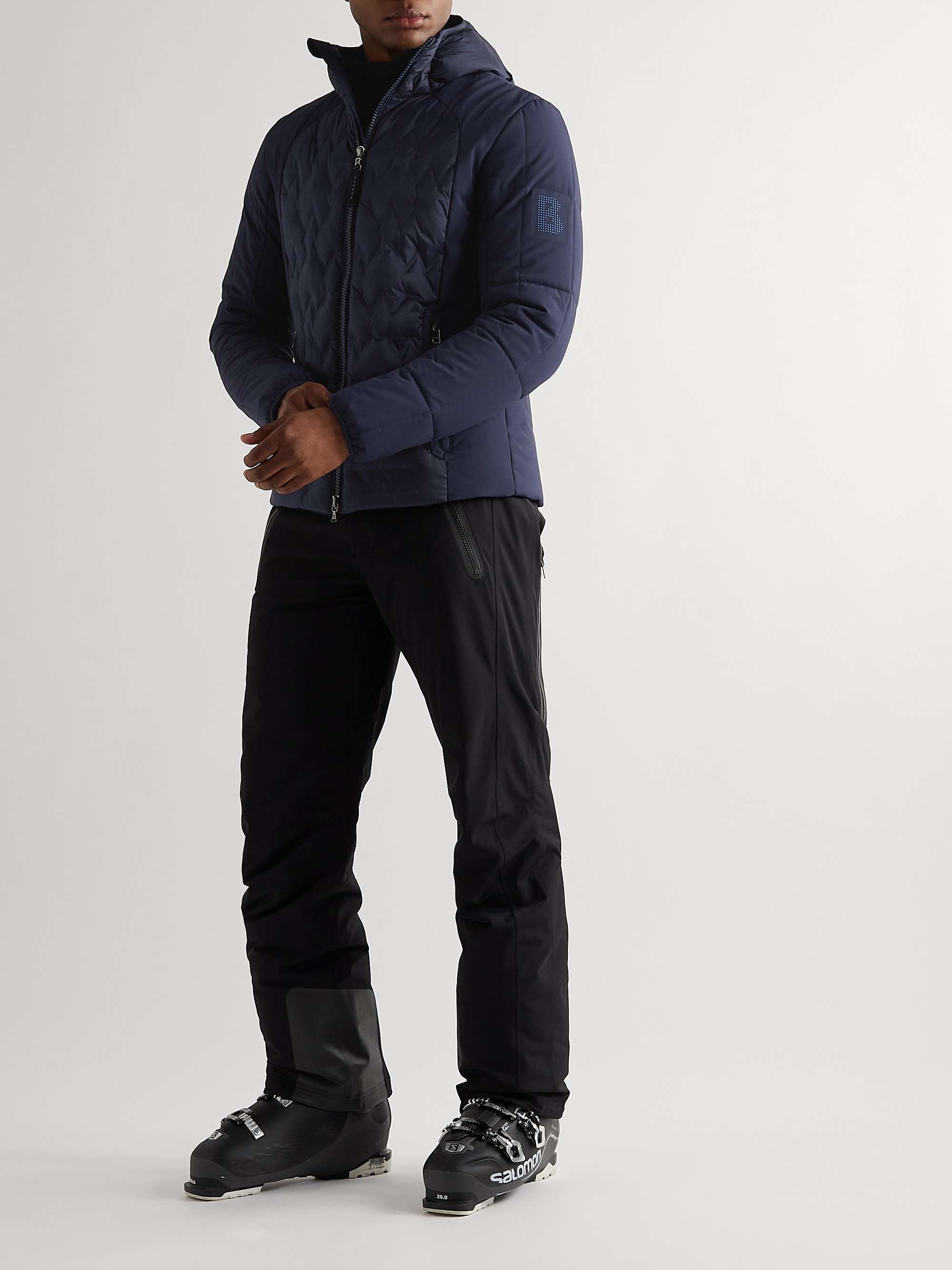 BOGNER Tilo-D Shell-Panelled Quilted Hooded Down Ski Jacket