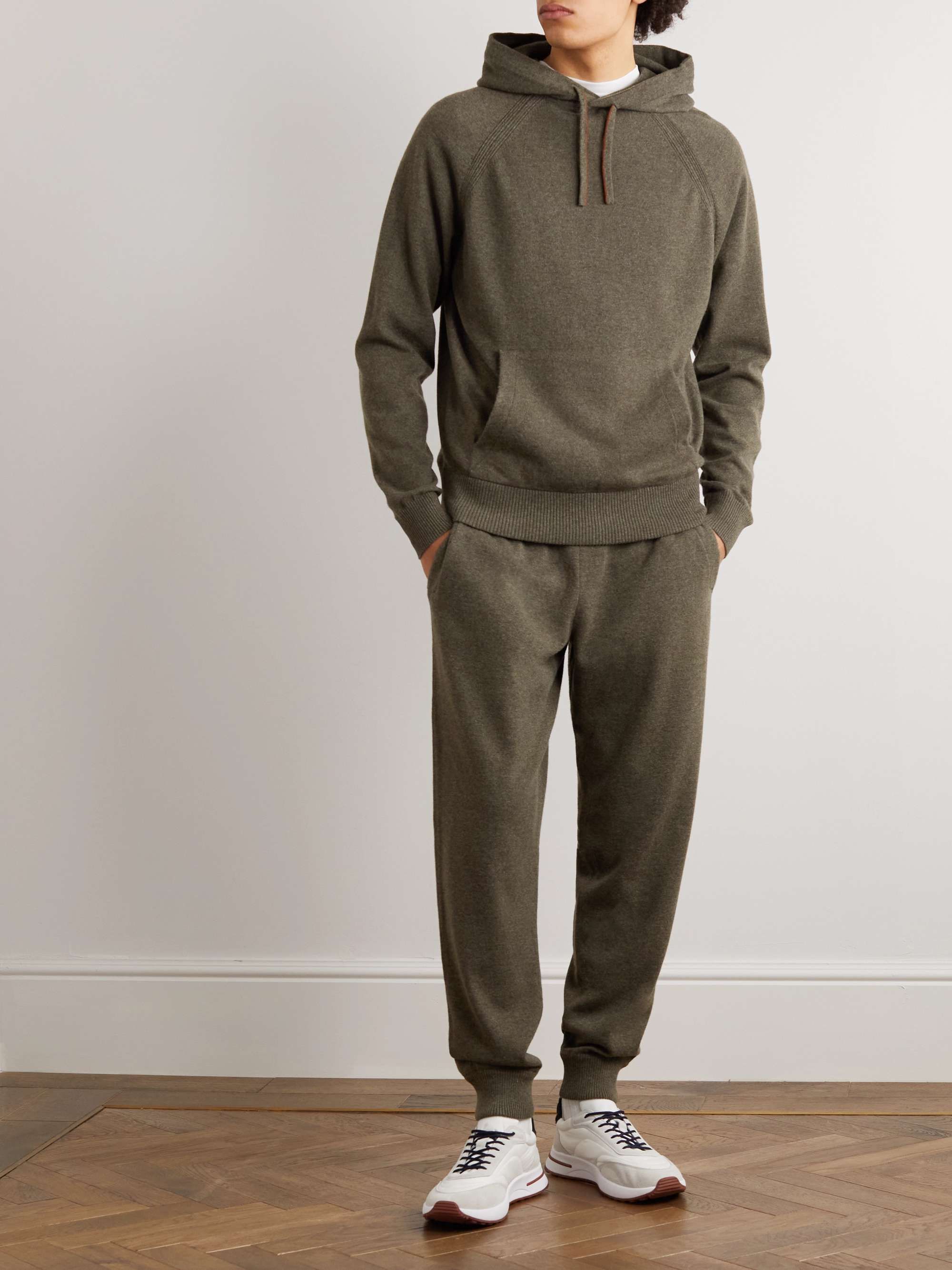 LORO PIANA Harrison Tapered Cashmere Sweatpants for Men