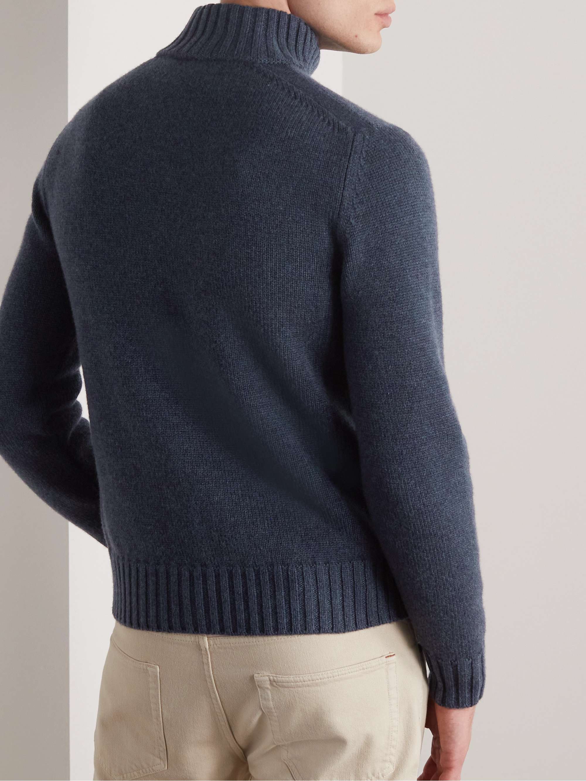 LORO PIANA Cashmere Half-Zip Sweater