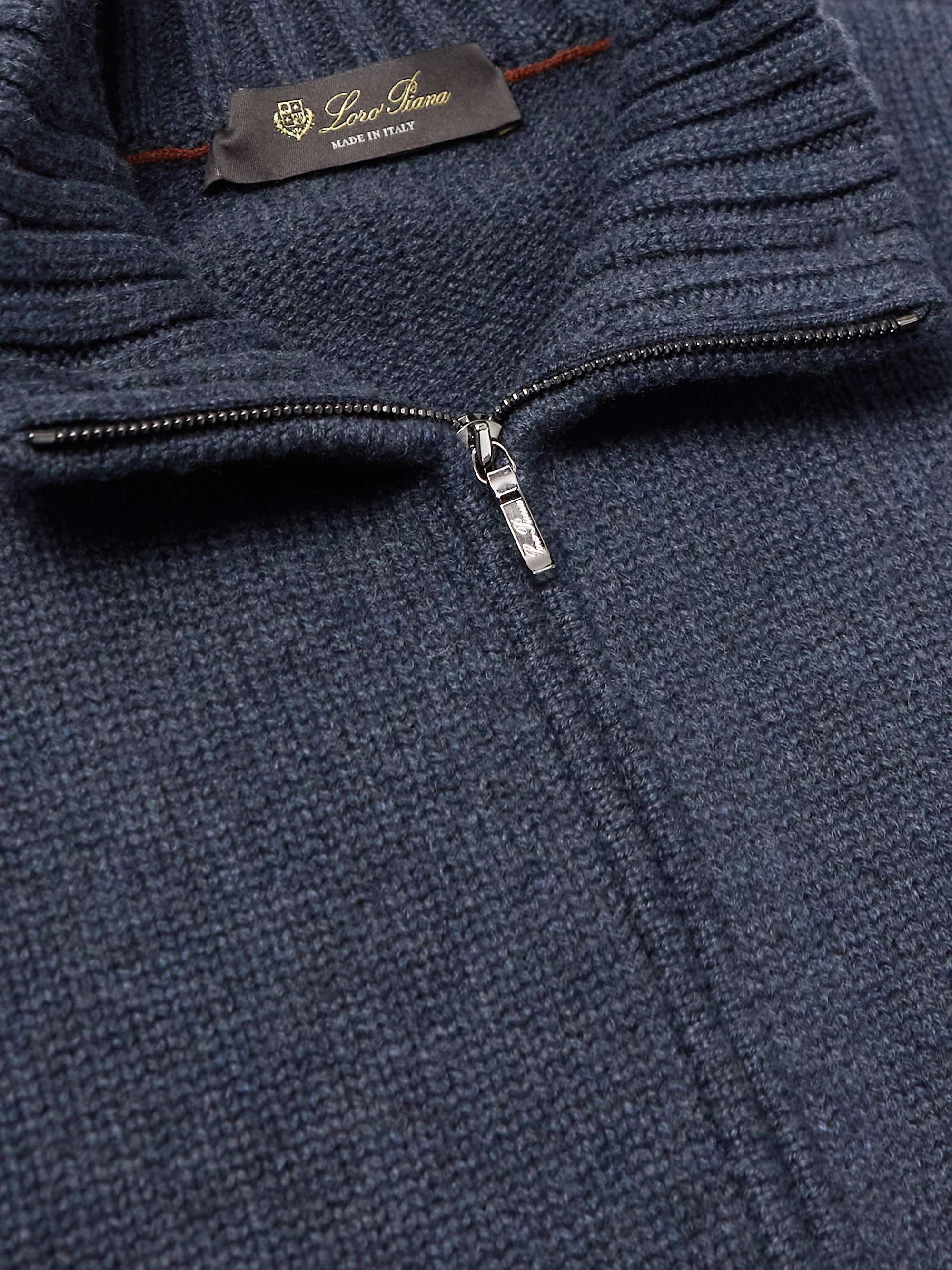 LORO PIANA Cashmere Half-Zip Sweater