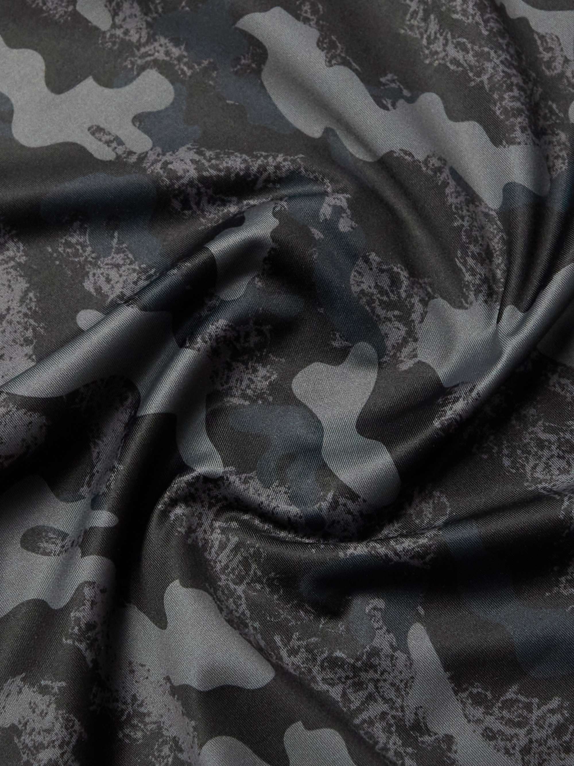 BOGNER Verti Striped Camouflage-Print Tech-Jersey Half-Zip Base Layer