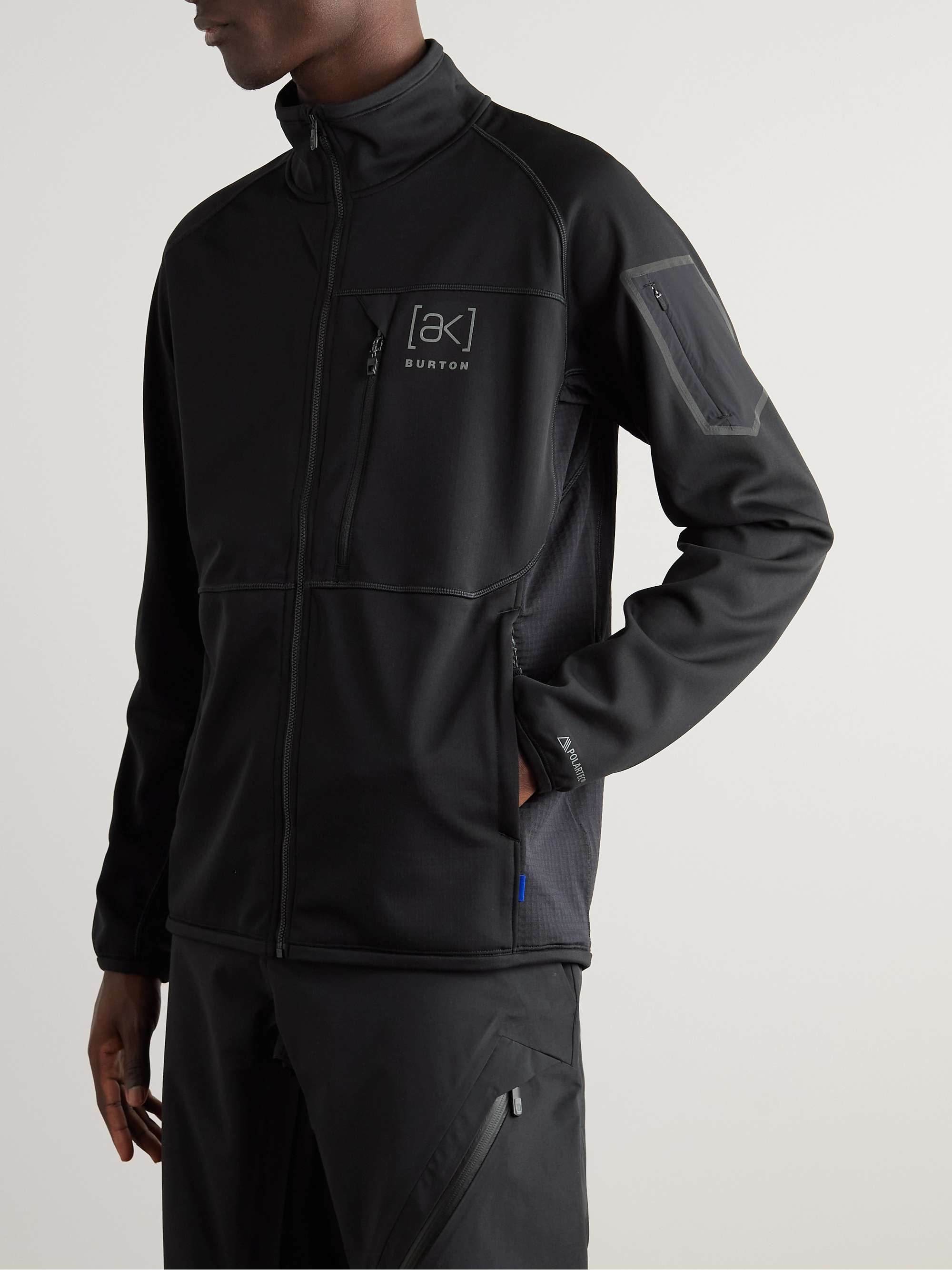 BURTON [ak] Helium Polartec® Power Grid™ Fleece Zip-Up Ski Base Layer