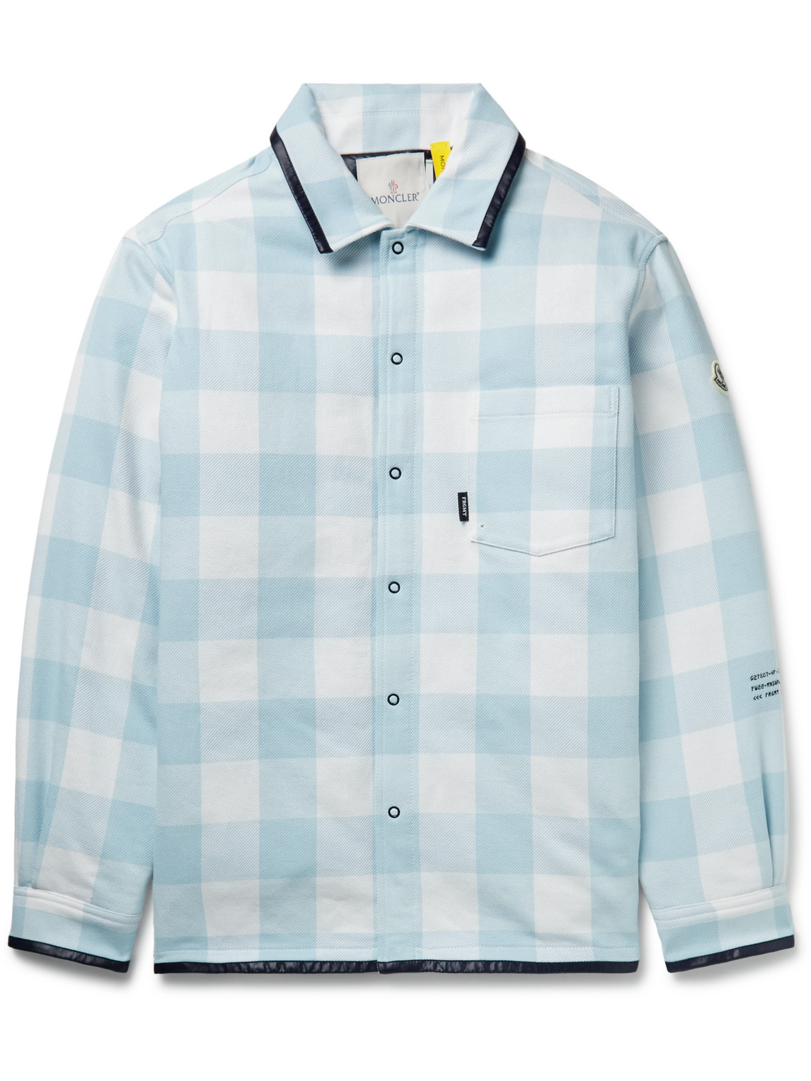 7 Moncler FRGMT Hiroshi Fujiwara Checked Cotton Down Shirt Jacket