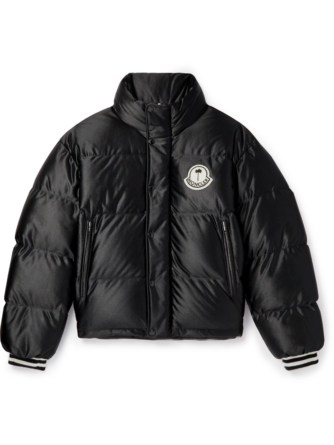 8 Palm Angels Keon Logo-Appliquéd Quilted Shell Down Jacket