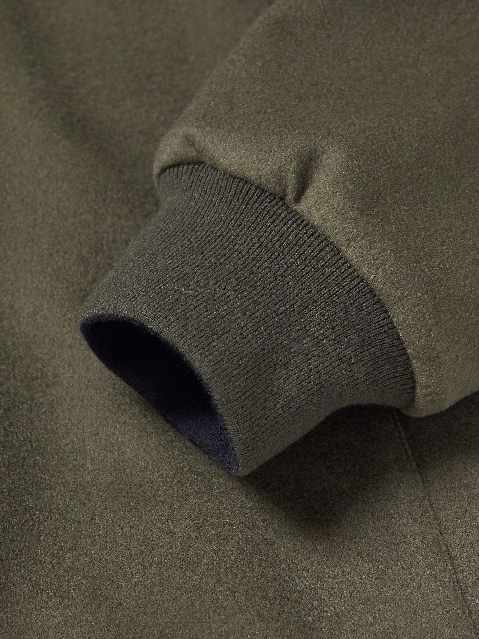LORO PIANA Ivy Reversible Fleece-Lined Cashmere Bomber Jacket