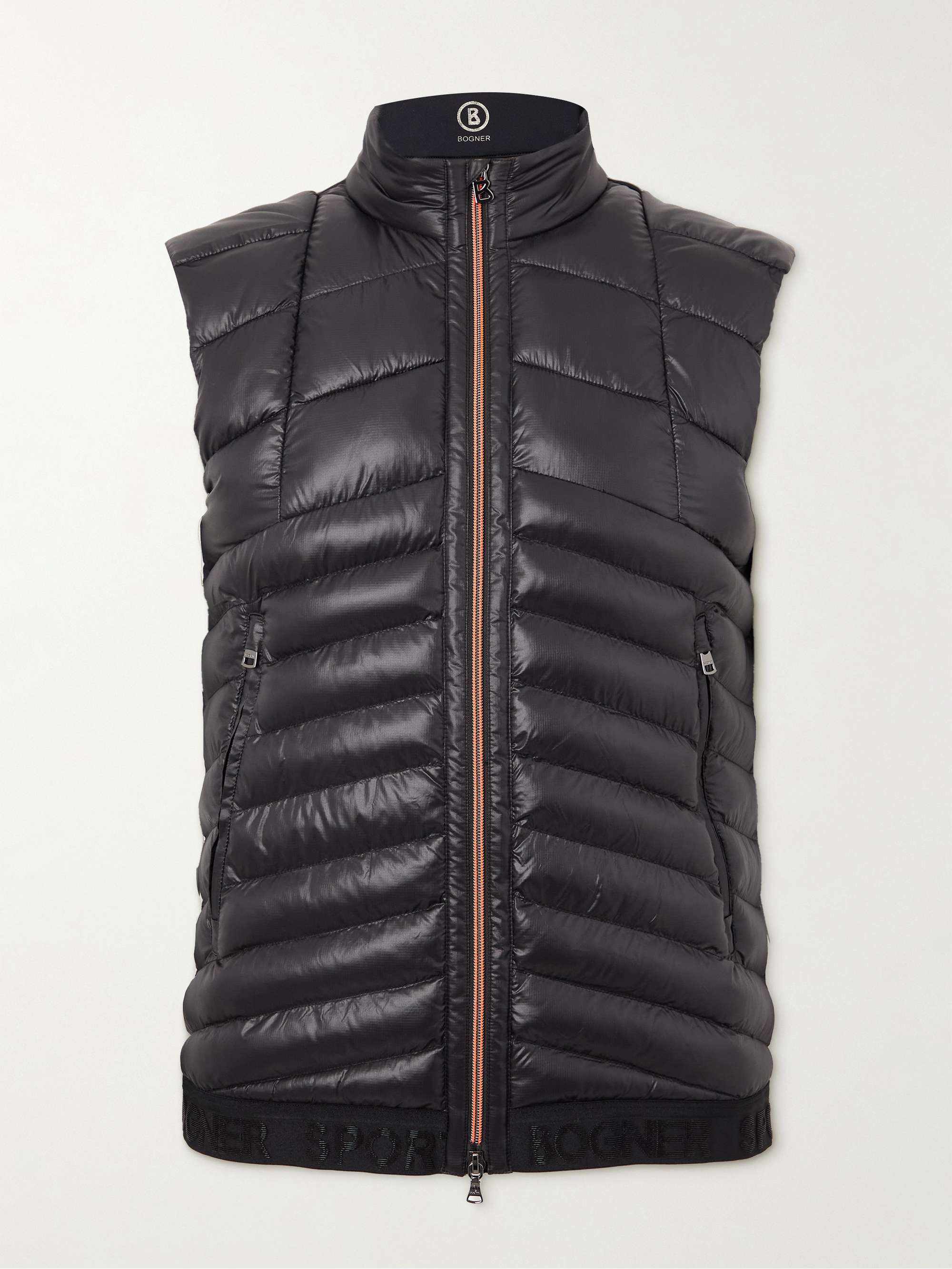 BOGNER Joss Slim-Fit Quilted Ripstop and Jersey Ski Gilet