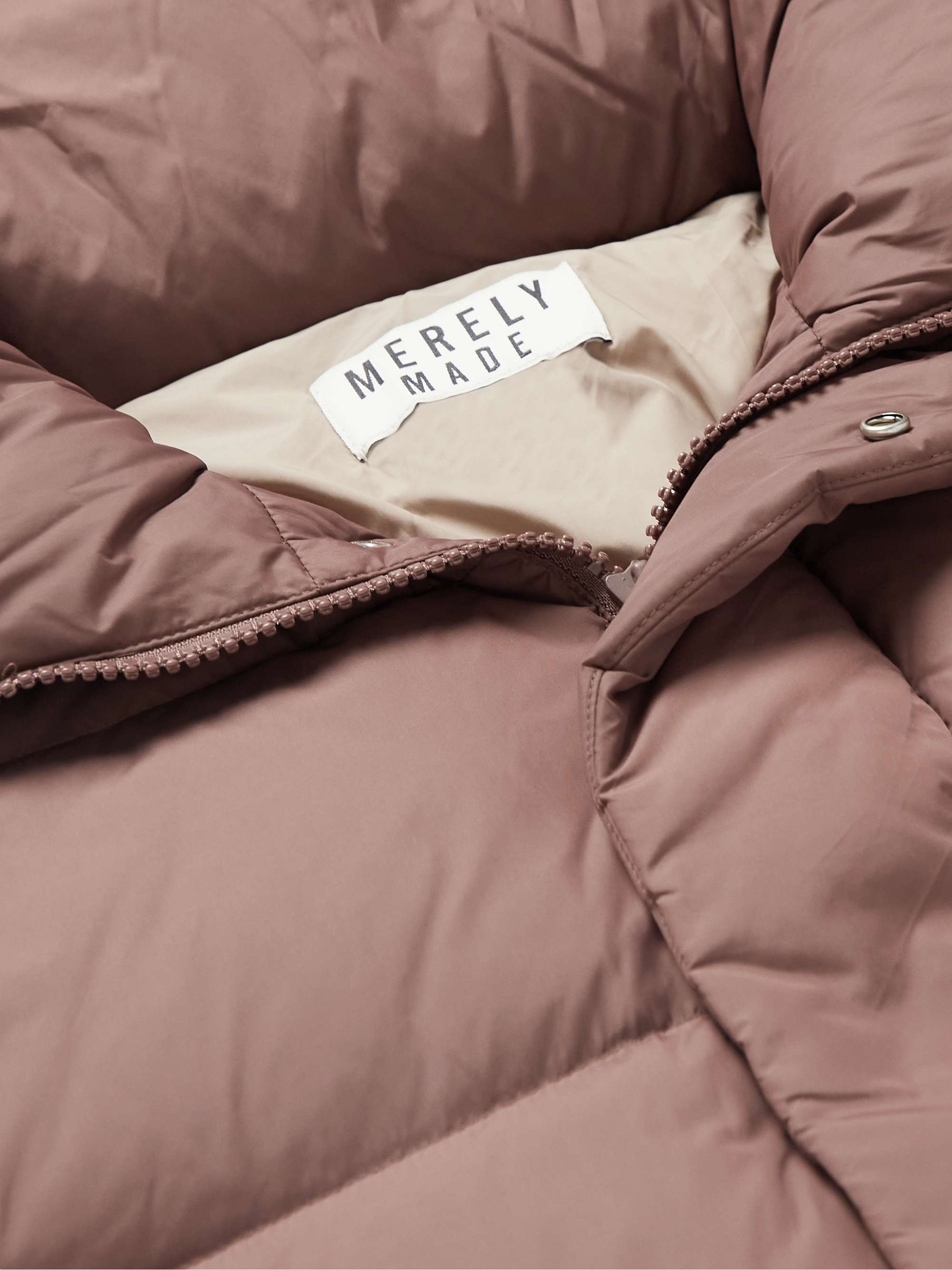 MERELY MADE Cropped Quilted Shell Down Jacket
