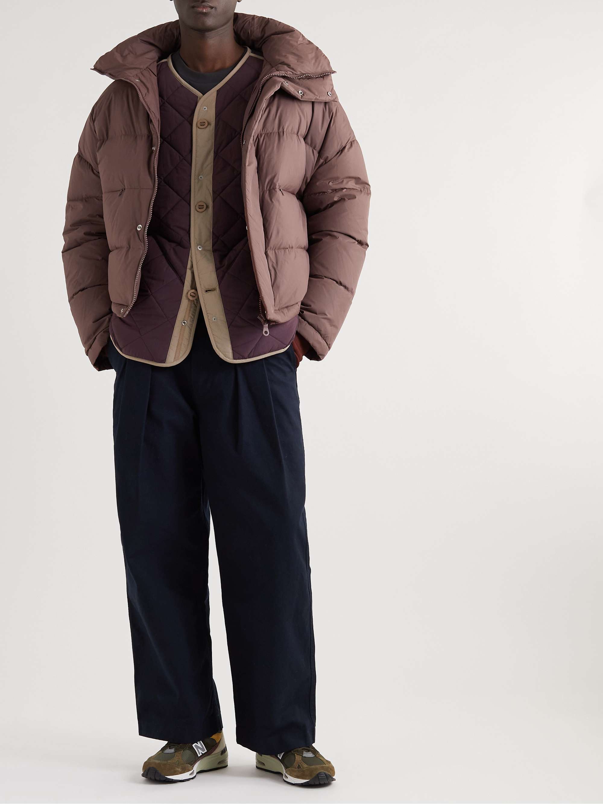 MERELY MADE Cropped Quilted Shell Down Jacket
