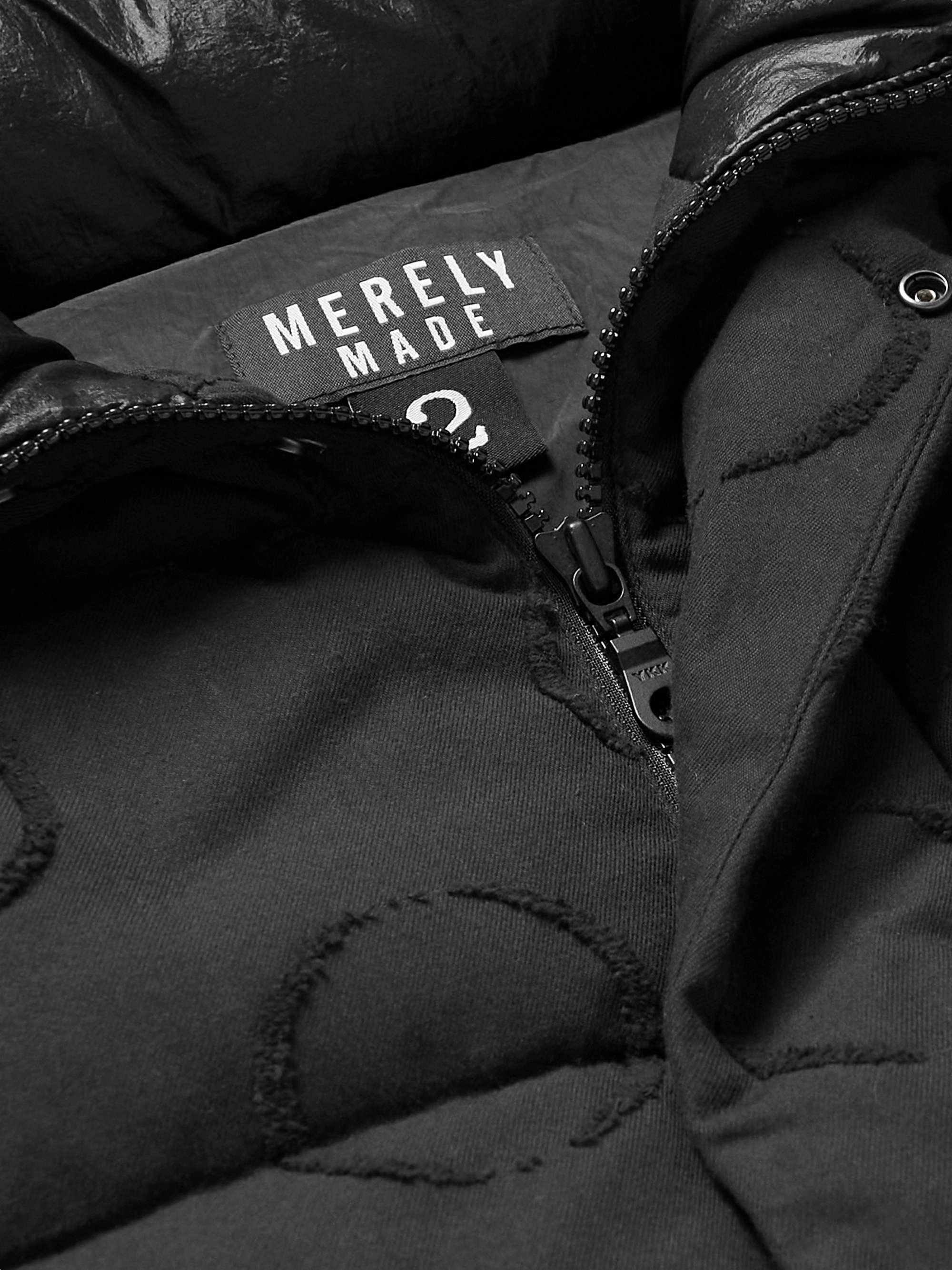 MERELY MADE Quilted Embroidered CottonCanvas Down Jacket for Men MR