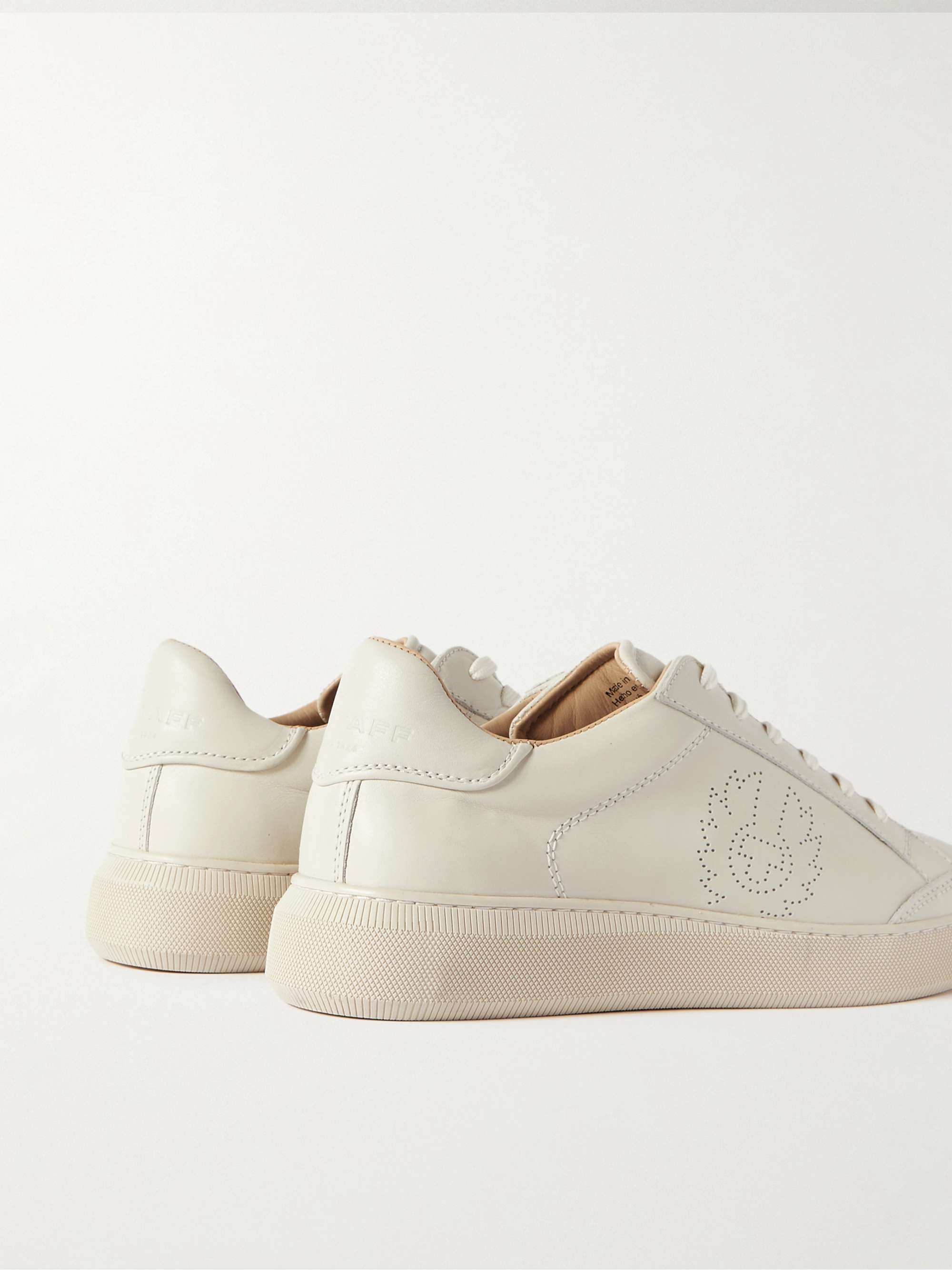 BELSTAFF Track Logo-Perforated Suede Sneakers