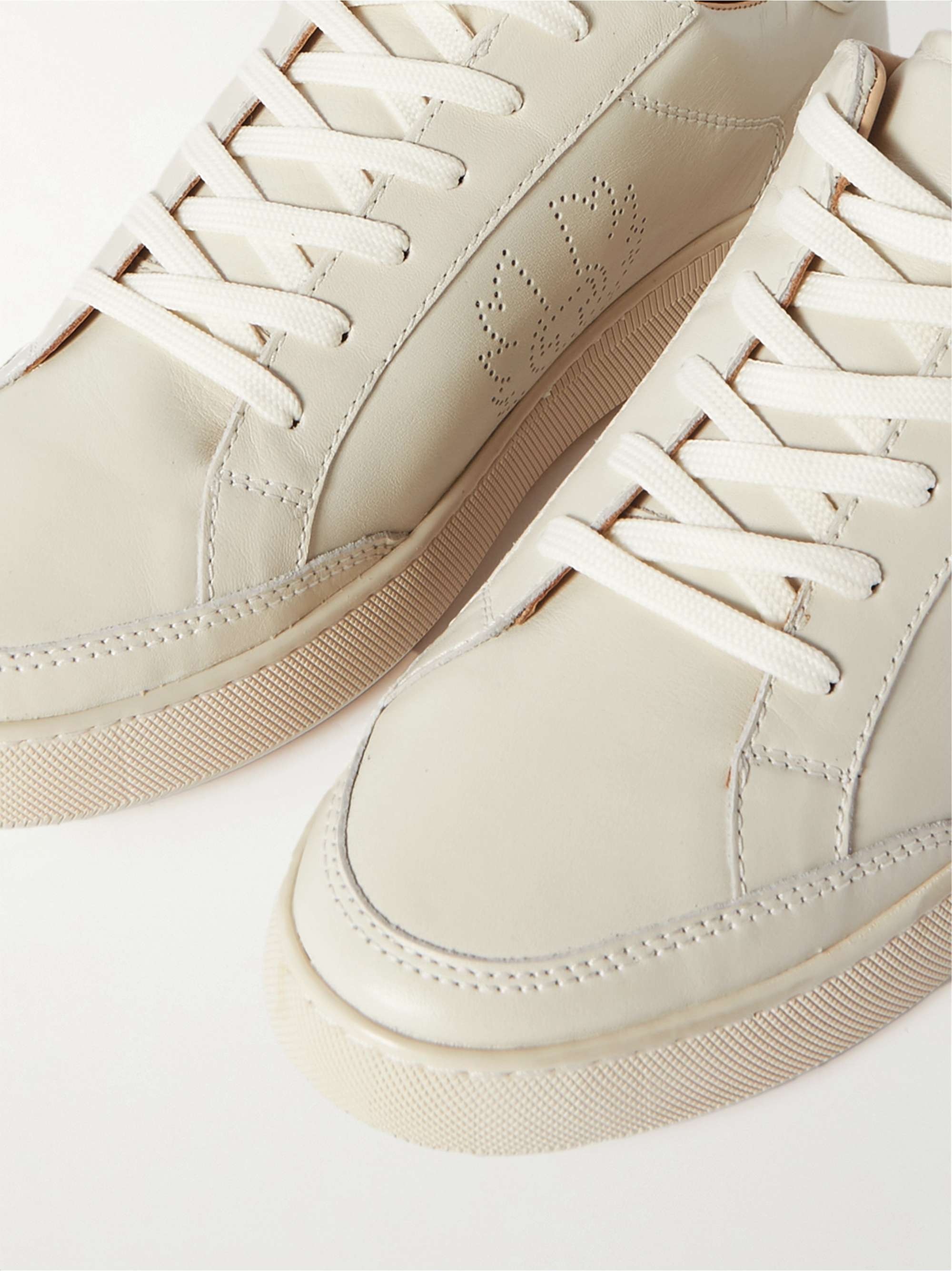 BELSTAFF Track Logo-Perforated Suede Sneakers
