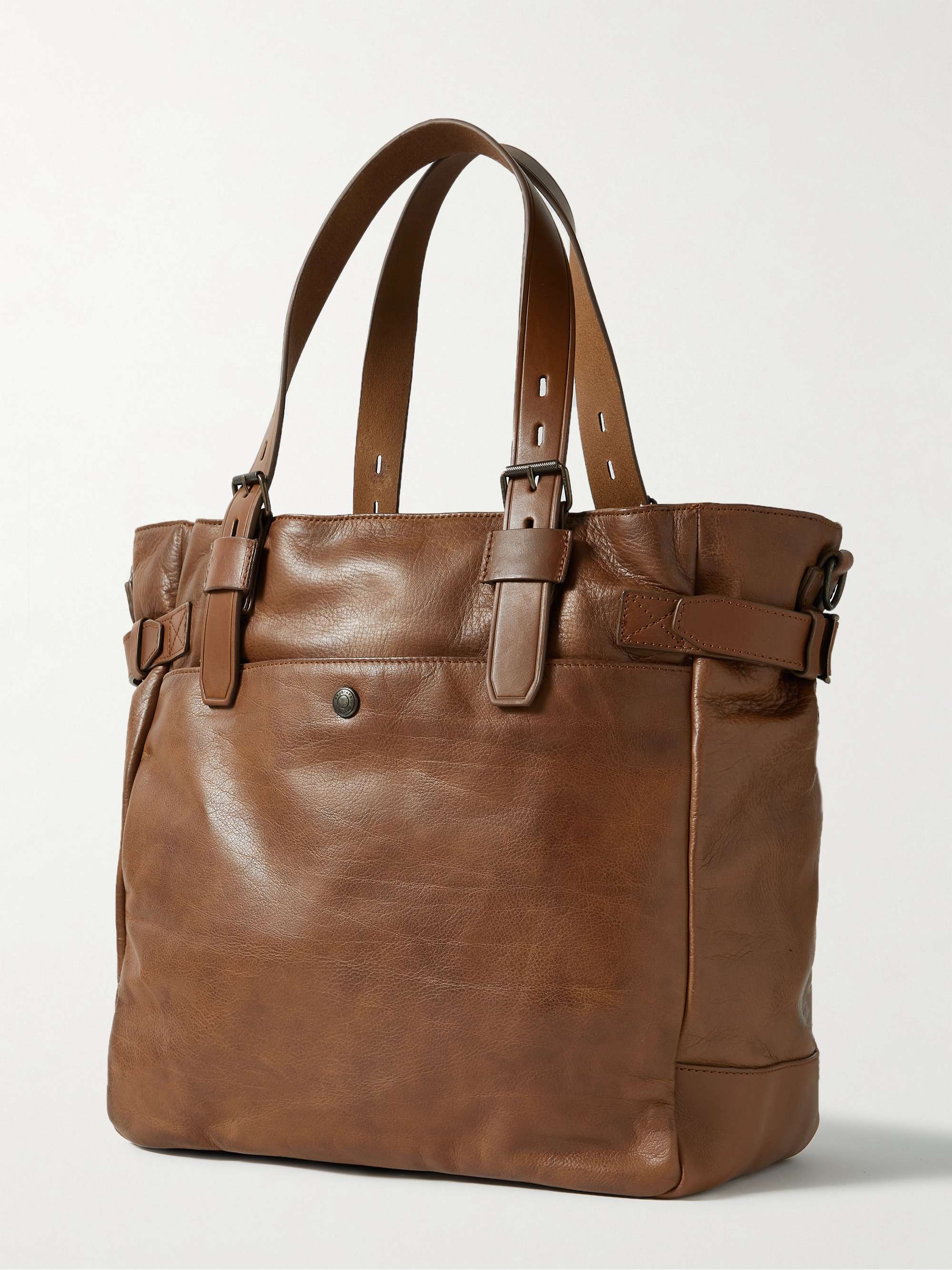 BELSTAFF Touring Full-Grain Leather Tote Bag