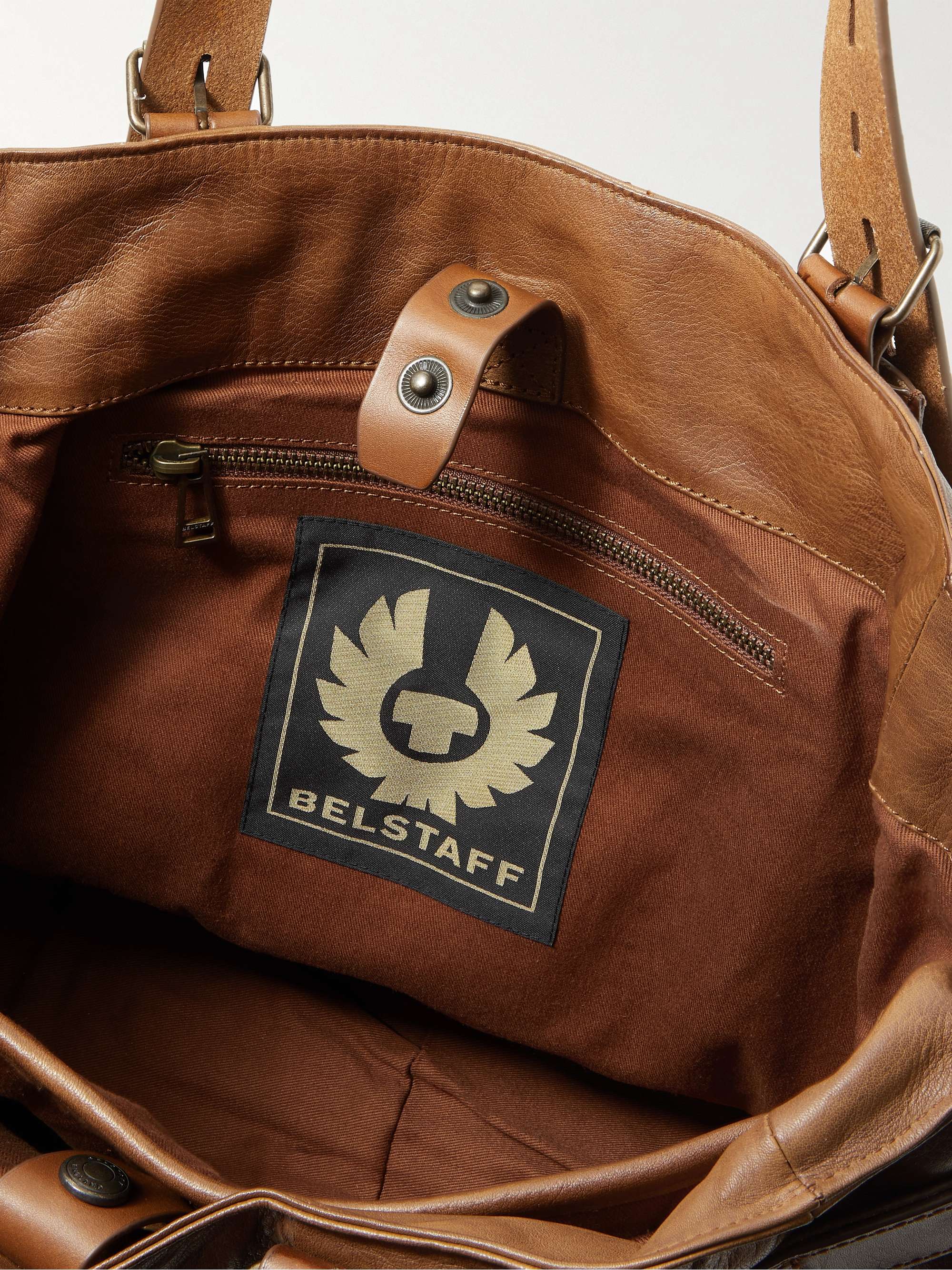 BELSTAFF Touring Full-Grain Leather Tote Bag