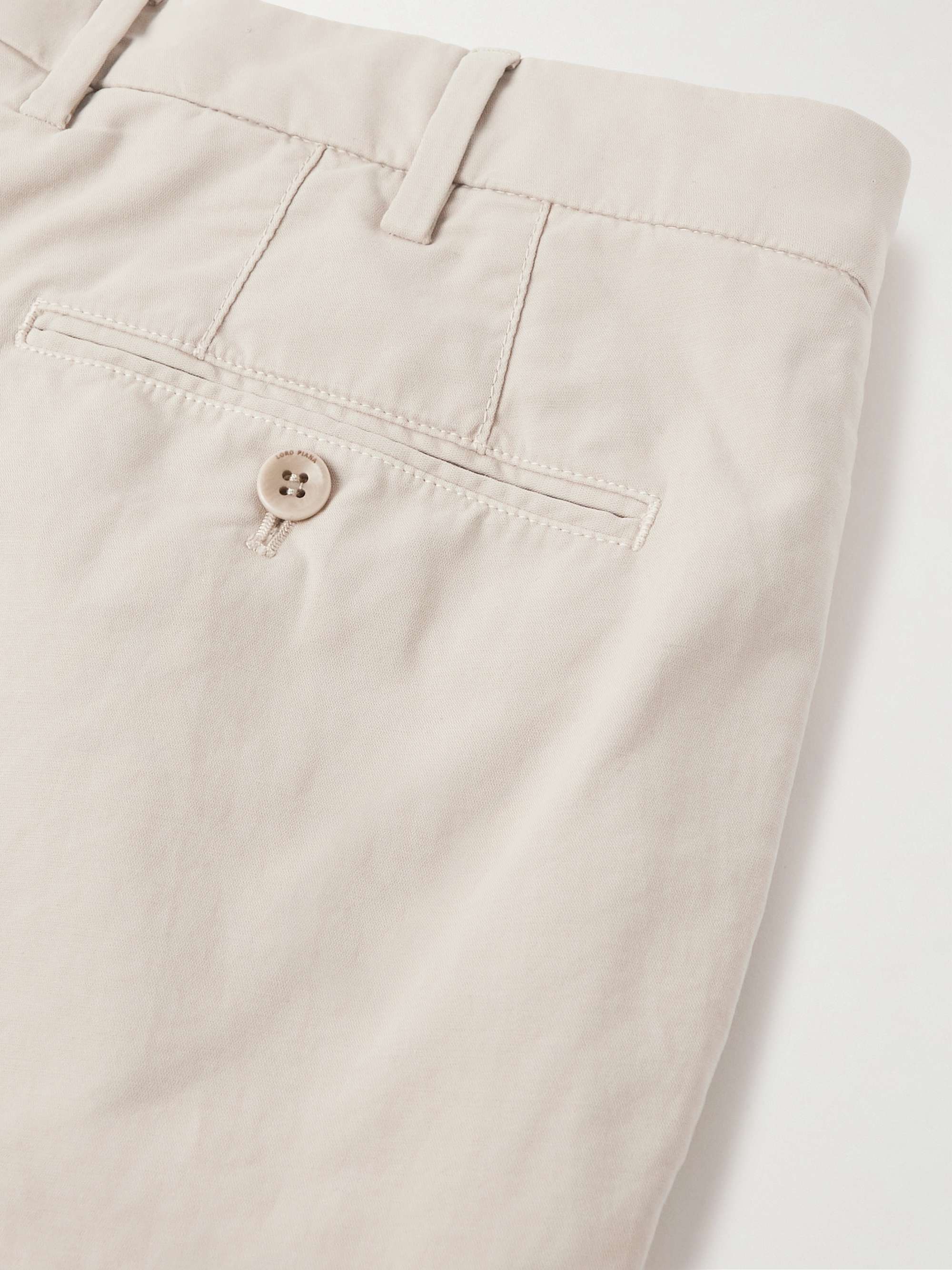 LORO PIANA Slim-Fit Cotton-Blend Trousers