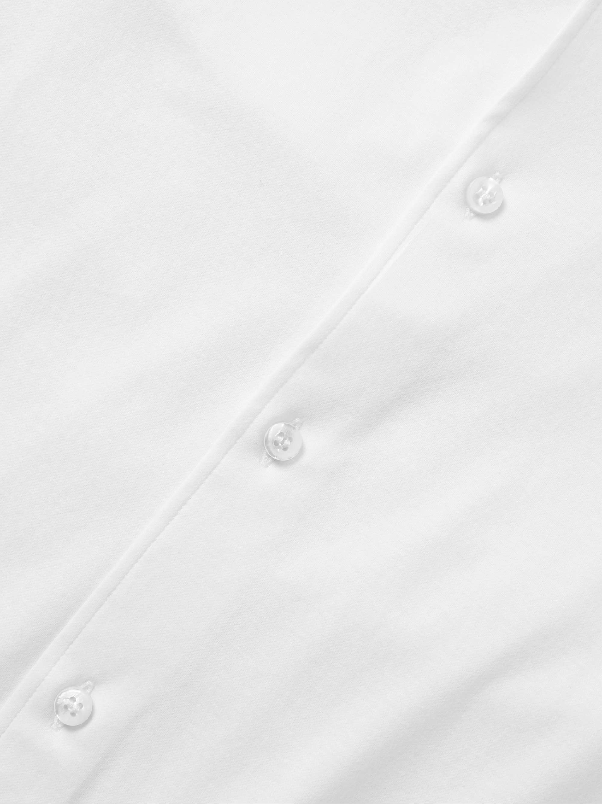 LORO PIANA Andrew Cutaway-Collar Slim-Fit Cotton-Jersey Shirt