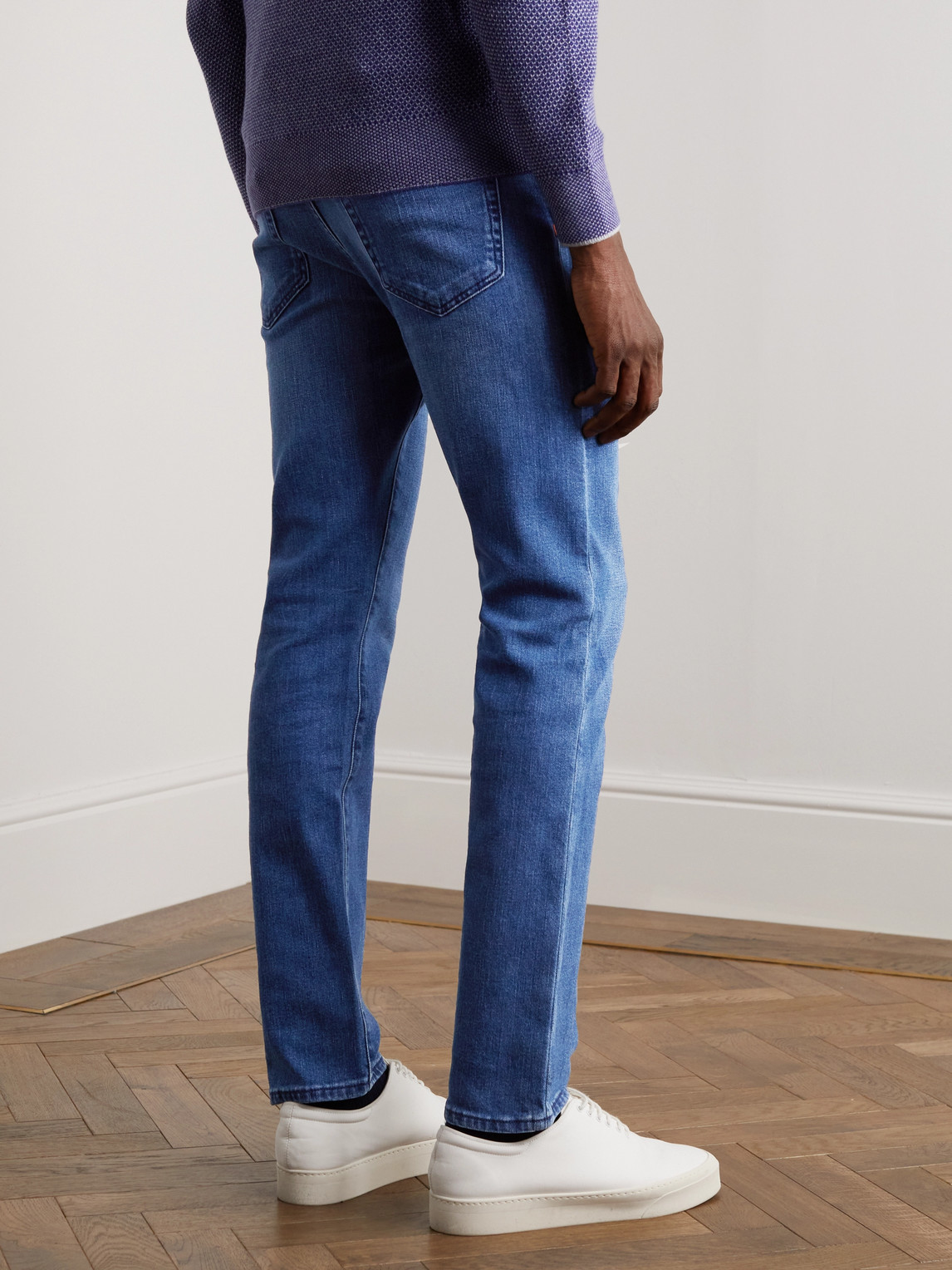 Shop Loro Piana Straight-leg Jeans In Blue