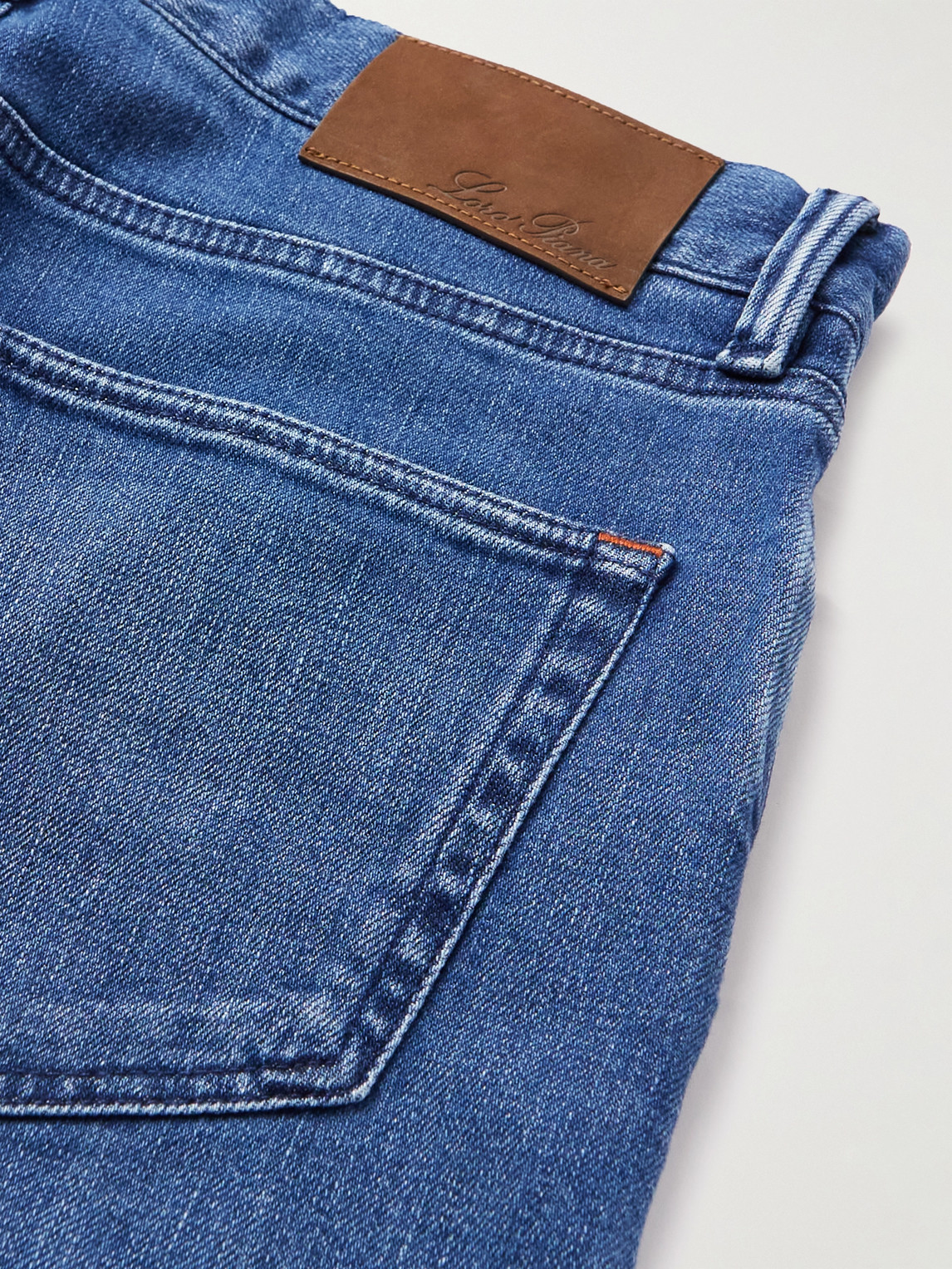 Shop Loro Piana Straight-leg Jeans In Blue