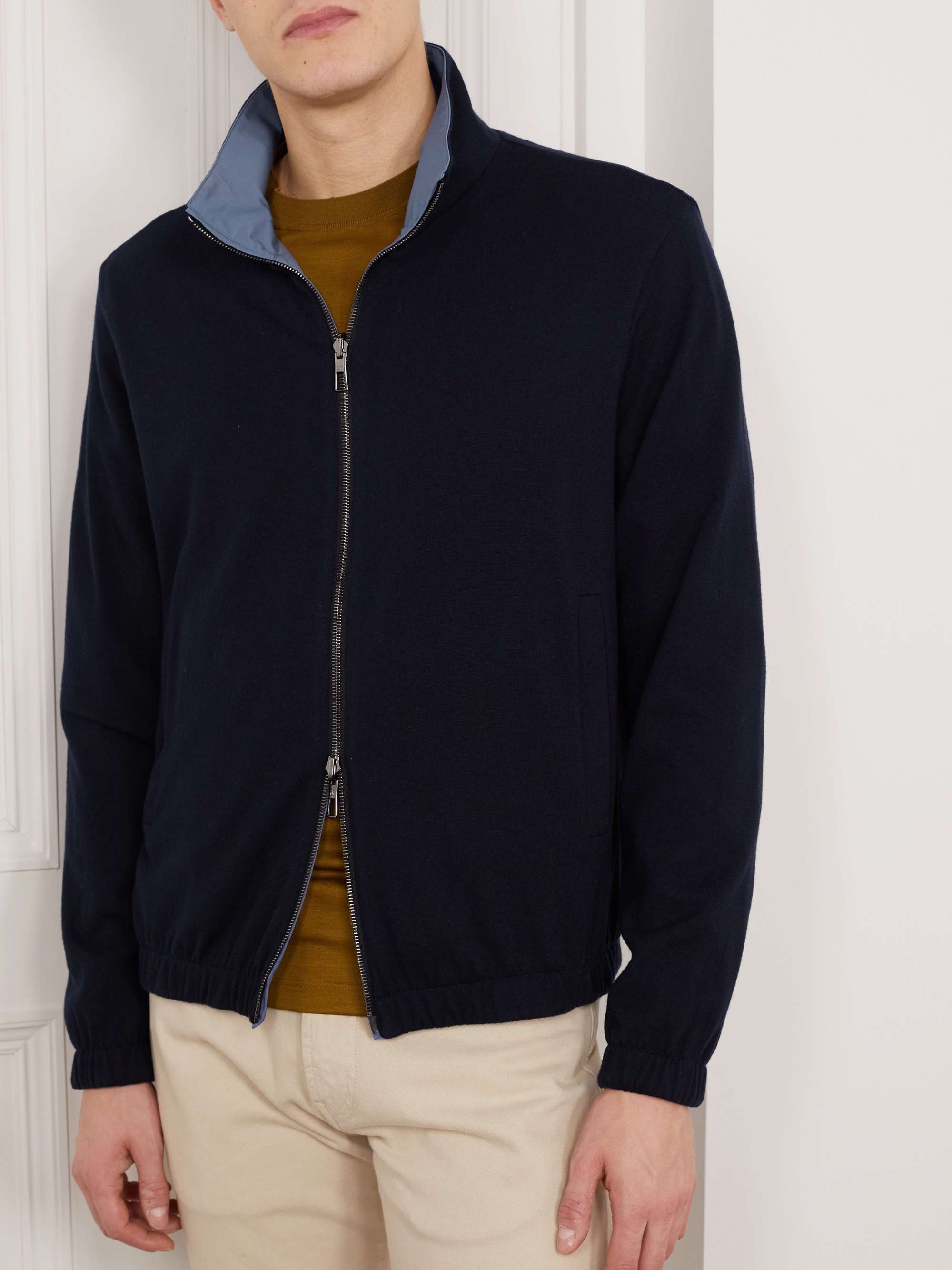LORO PIANA Reversible Windmate Storm System® Shell and Cashmere Bomber Jacket