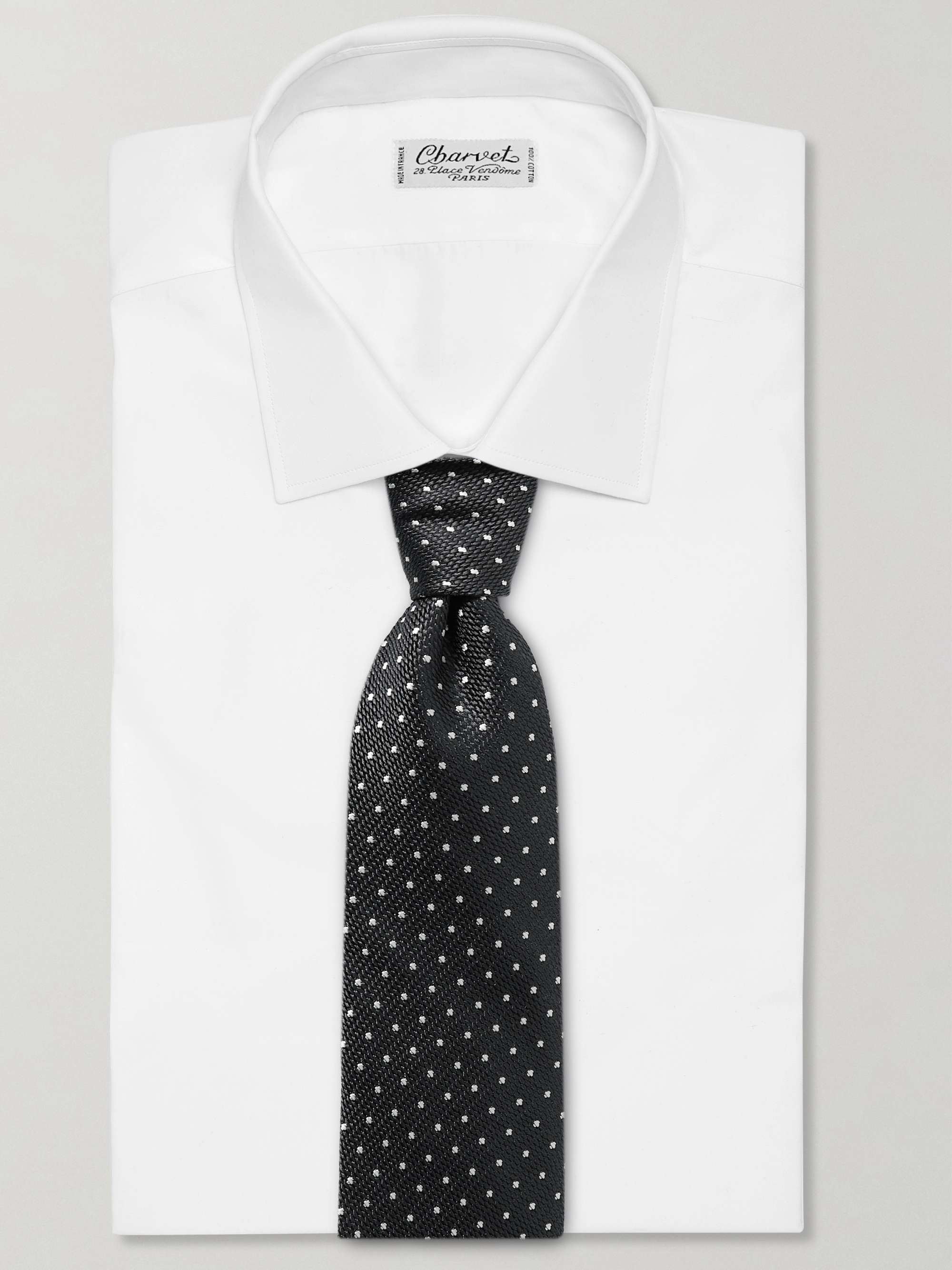 TOM FORD 8cm Polka-Dot Silk-Jacquard Tie